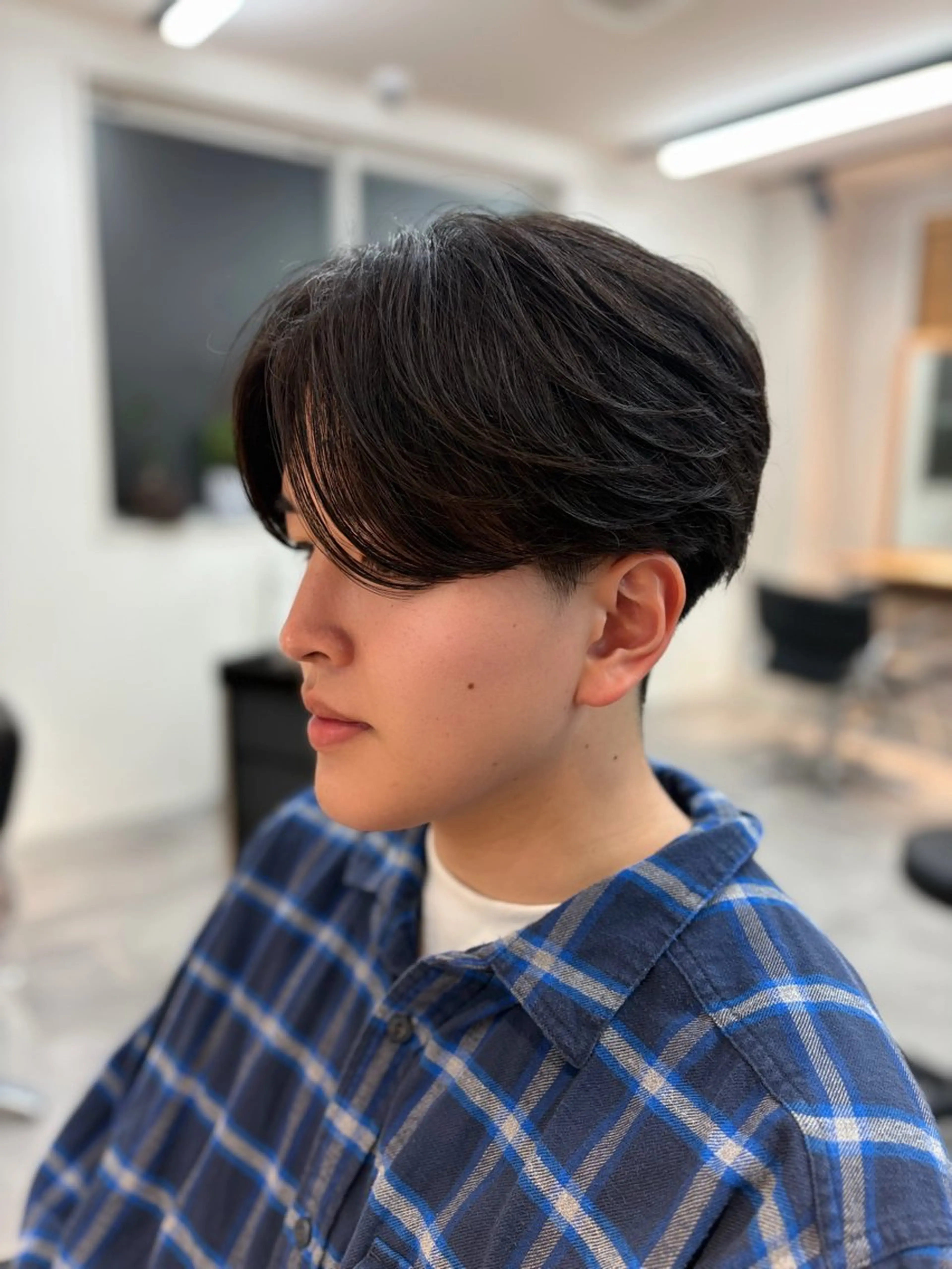 ショート カット パーマ メンズカラー/ウルフ マッシュ/千葉/大堰のヘアスタイル