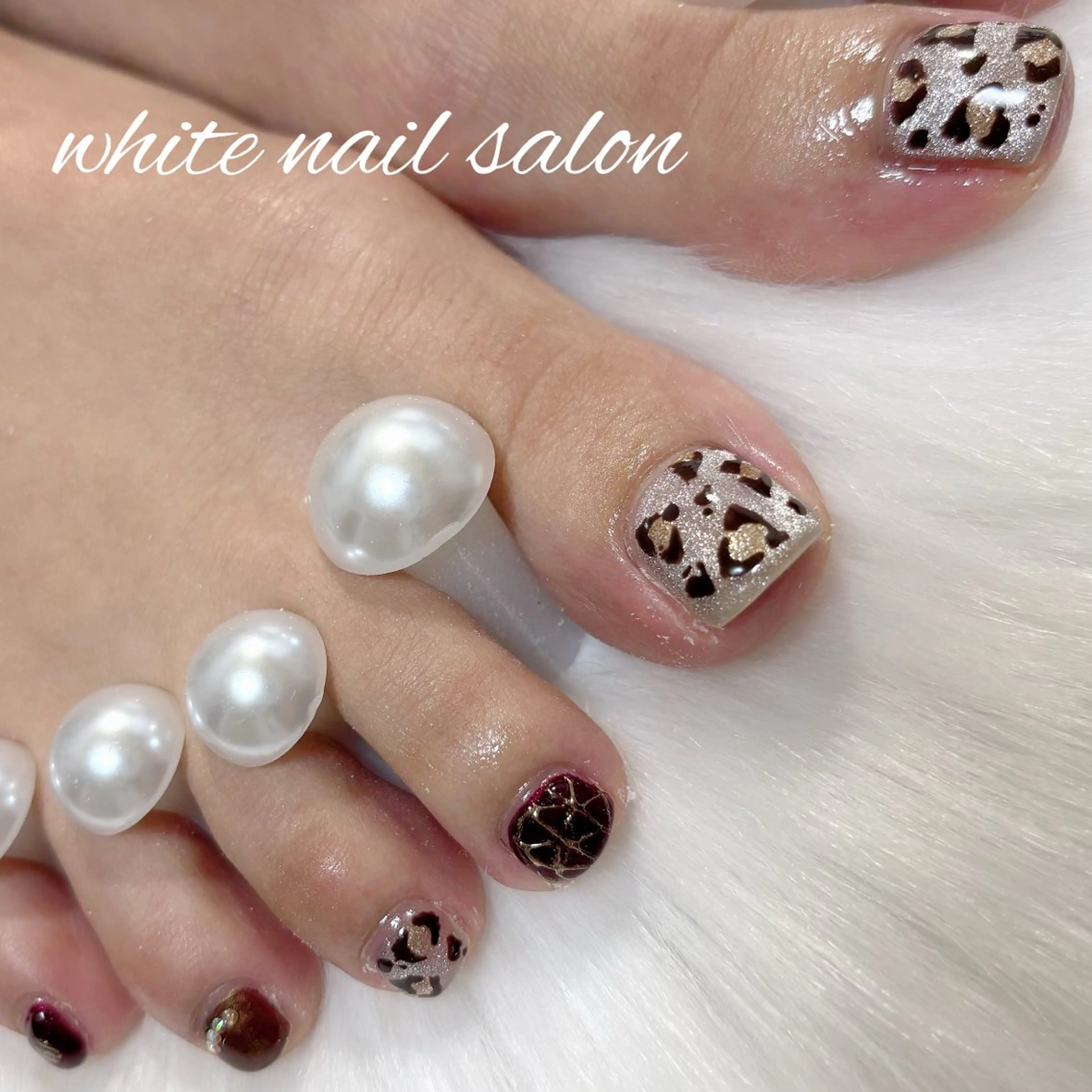 ネイル フットネイル フットネイル white nail salonのネイルデザイン