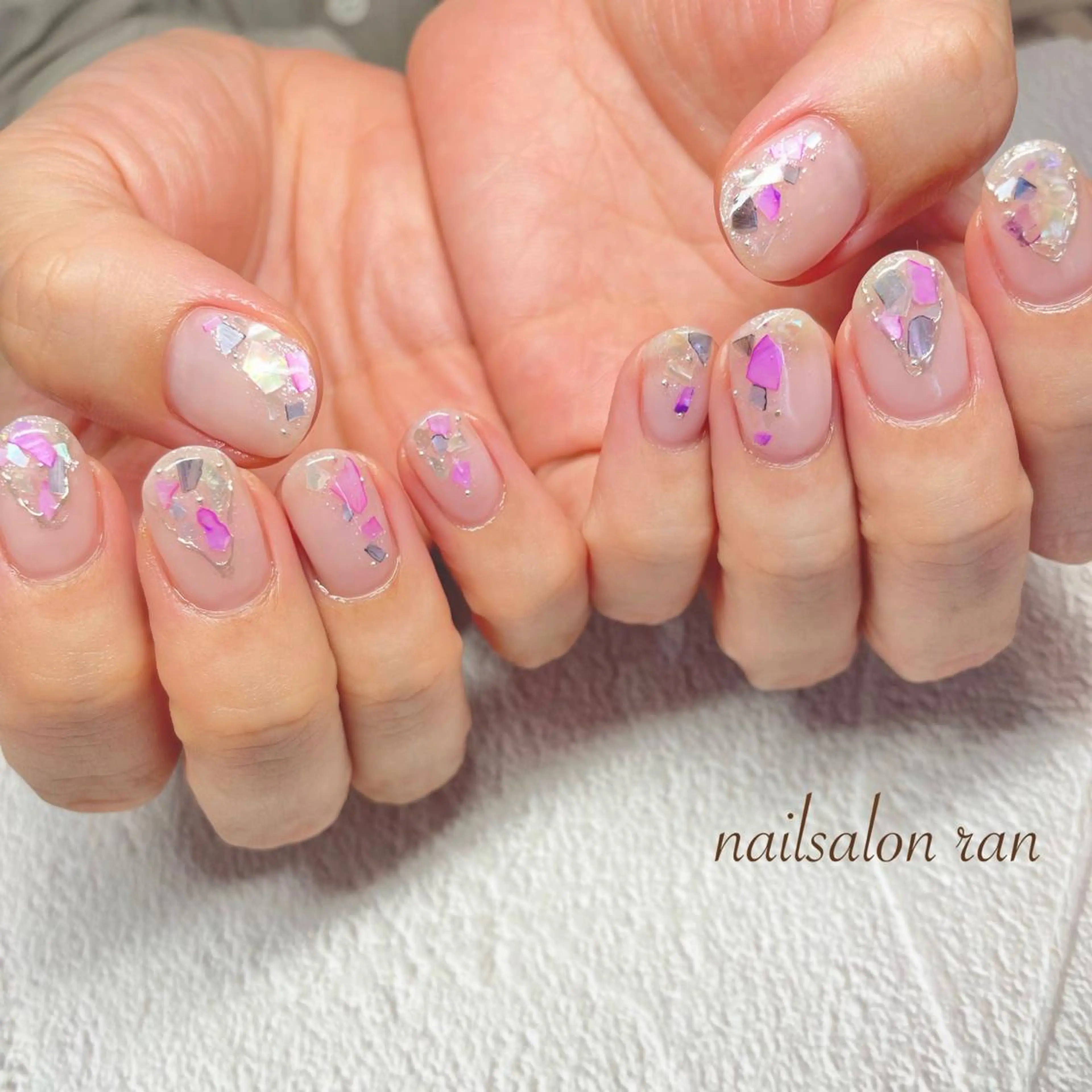 ネイル 持ち込み ハンドネイル nailsalon ranのネイルデザイン