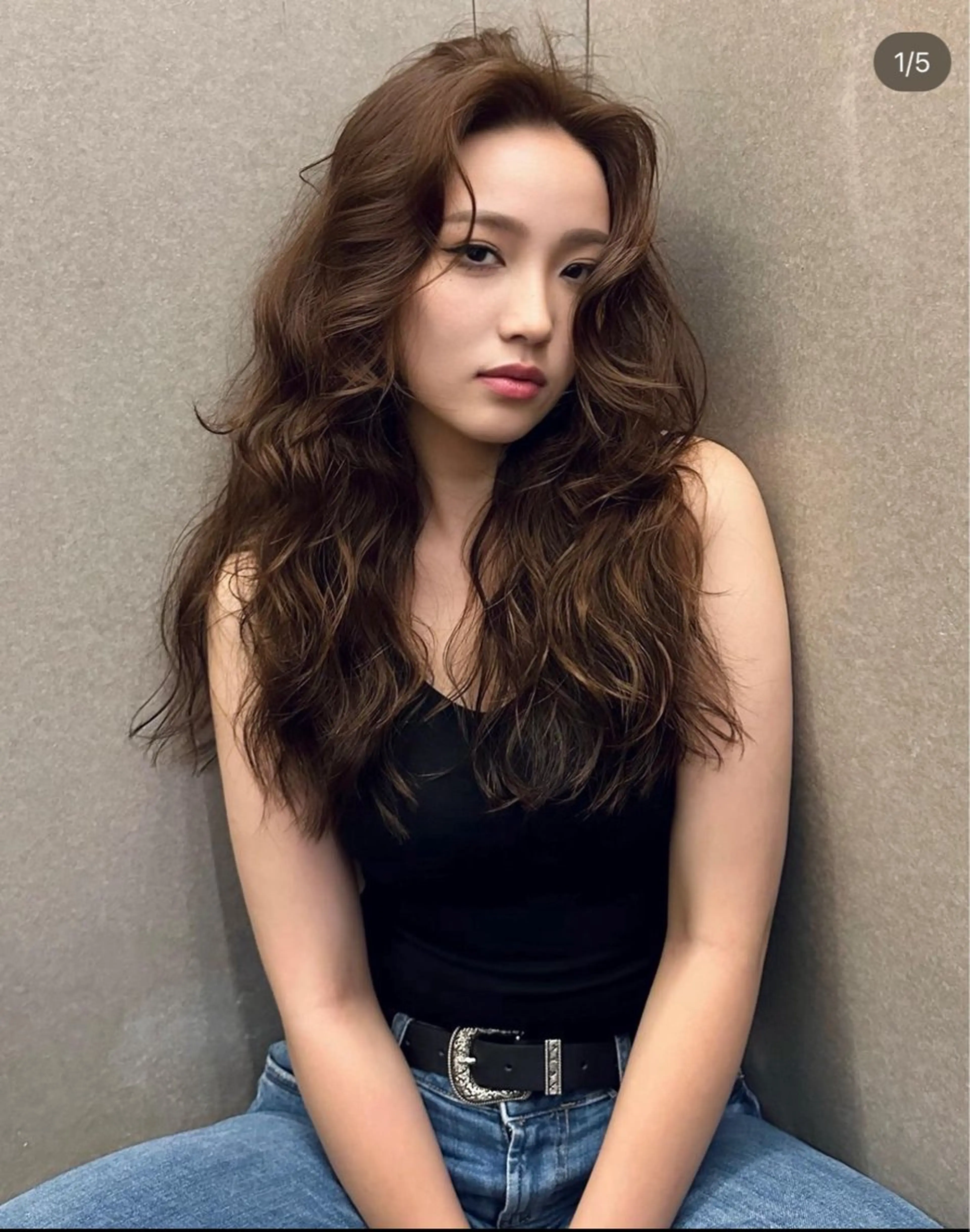 ロング コスメパーマ 佐藤　諒のヘアスタイル