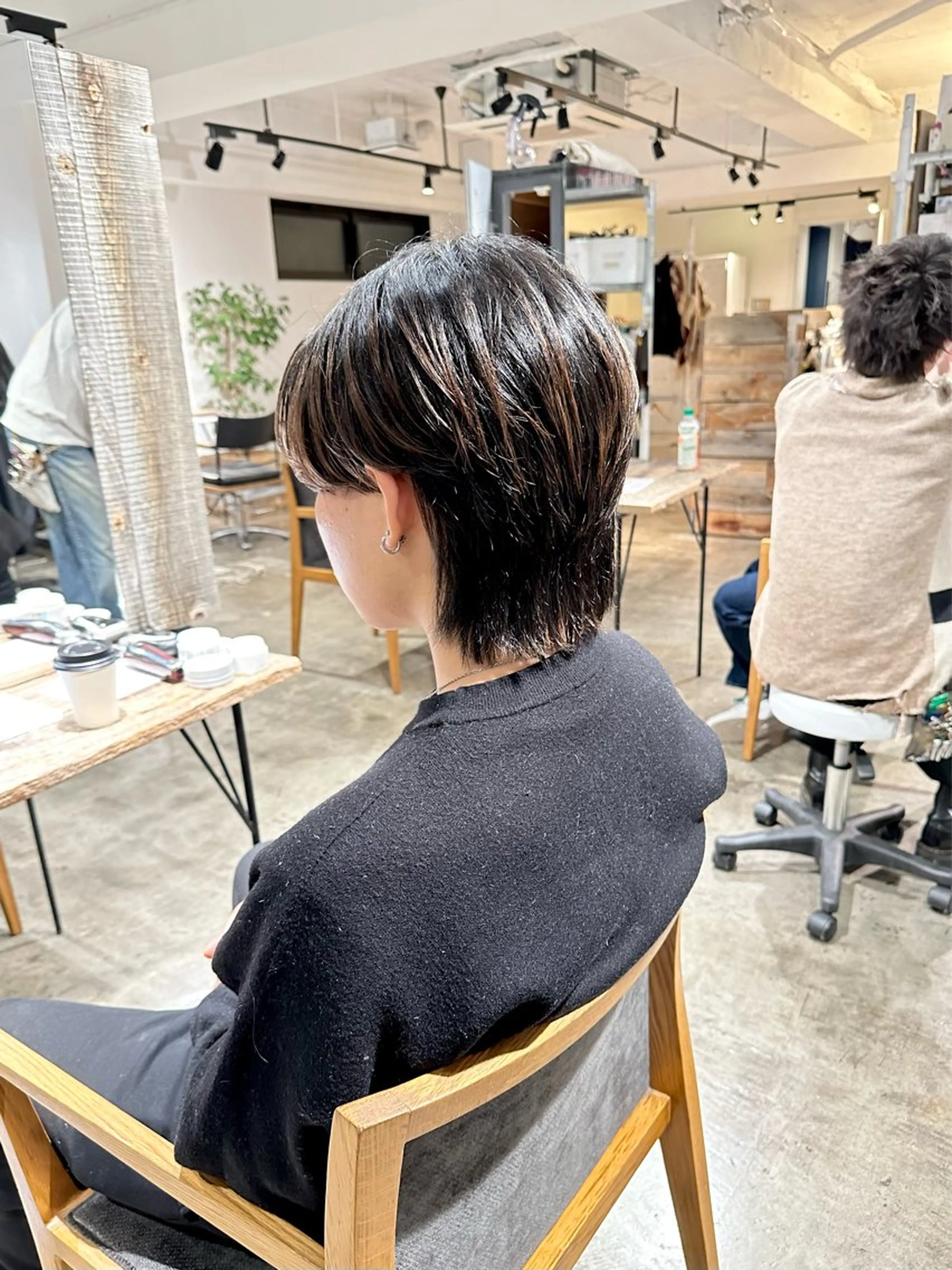 メンズ センターパート メンズパーマ メンズウルフカット ウルフカット カット 骨格補正施術/メンズ 専門美容師/YUYAのヘアスタイル