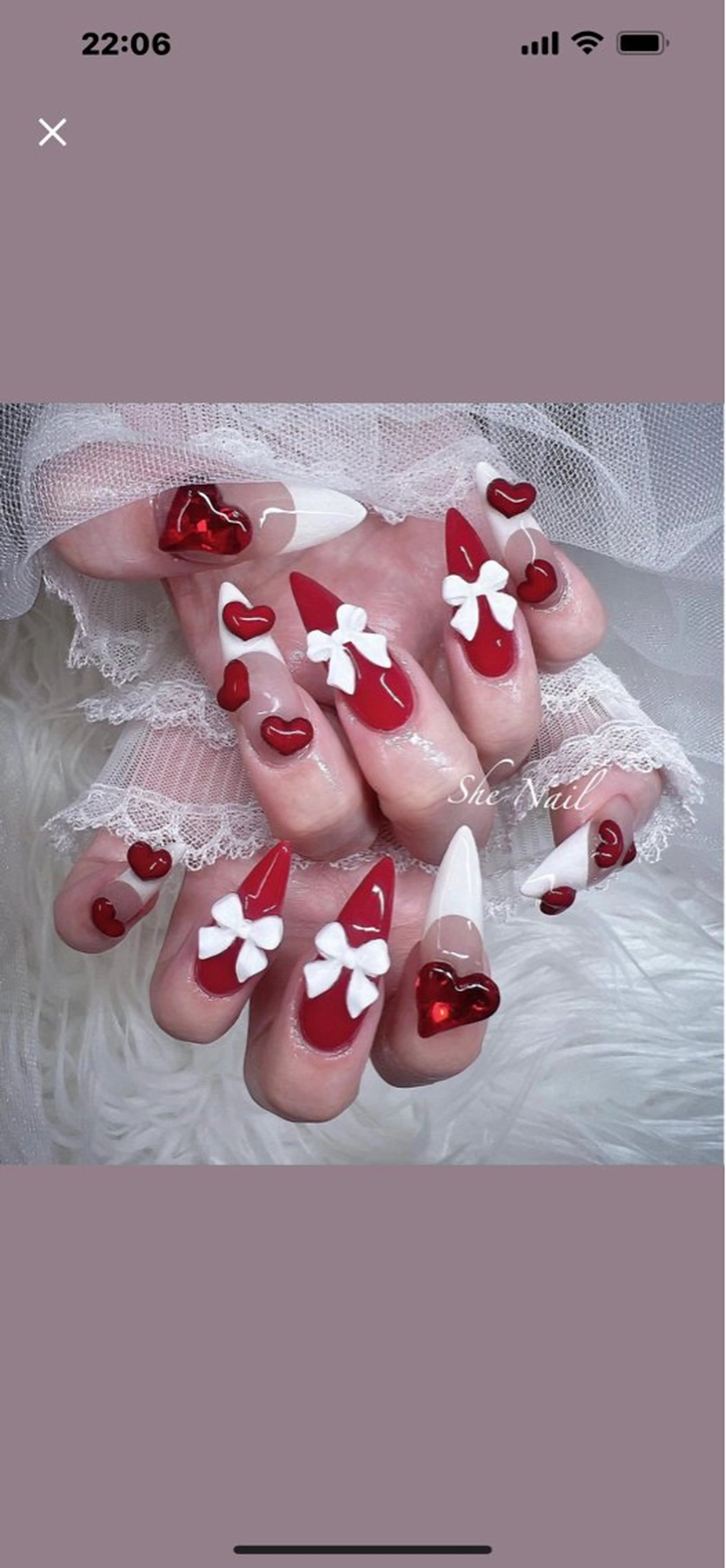 ネイル チークネイル 長さ出し マグネットネイル 持ち込み ワンカラーネイル ハンドネイル She_nail所属・ELSA_ Bellaのネイルデザイン