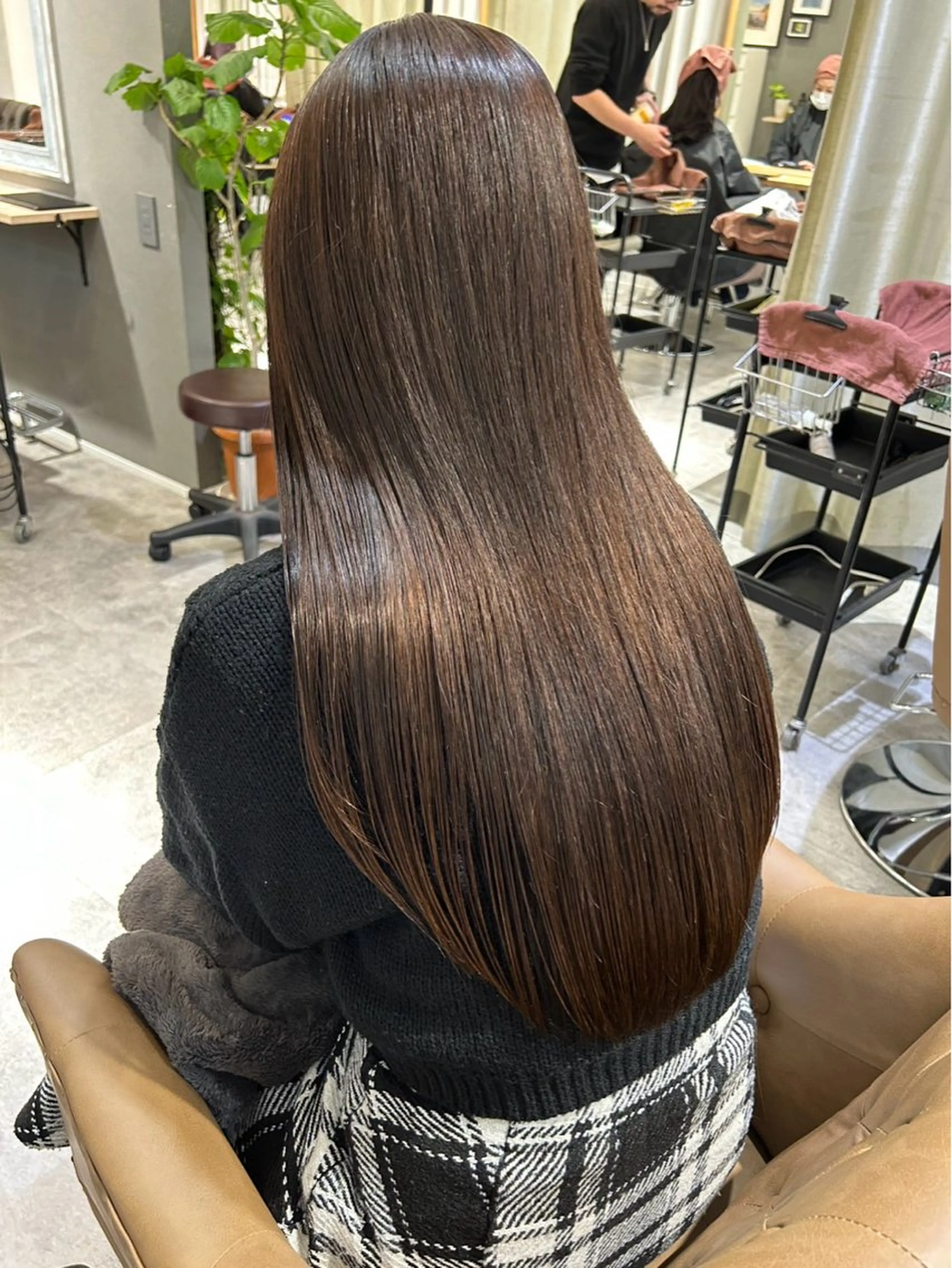 ロング カラー ヘアカラー トリートメント 梅田/髪質改善 おみのヘアスタイル