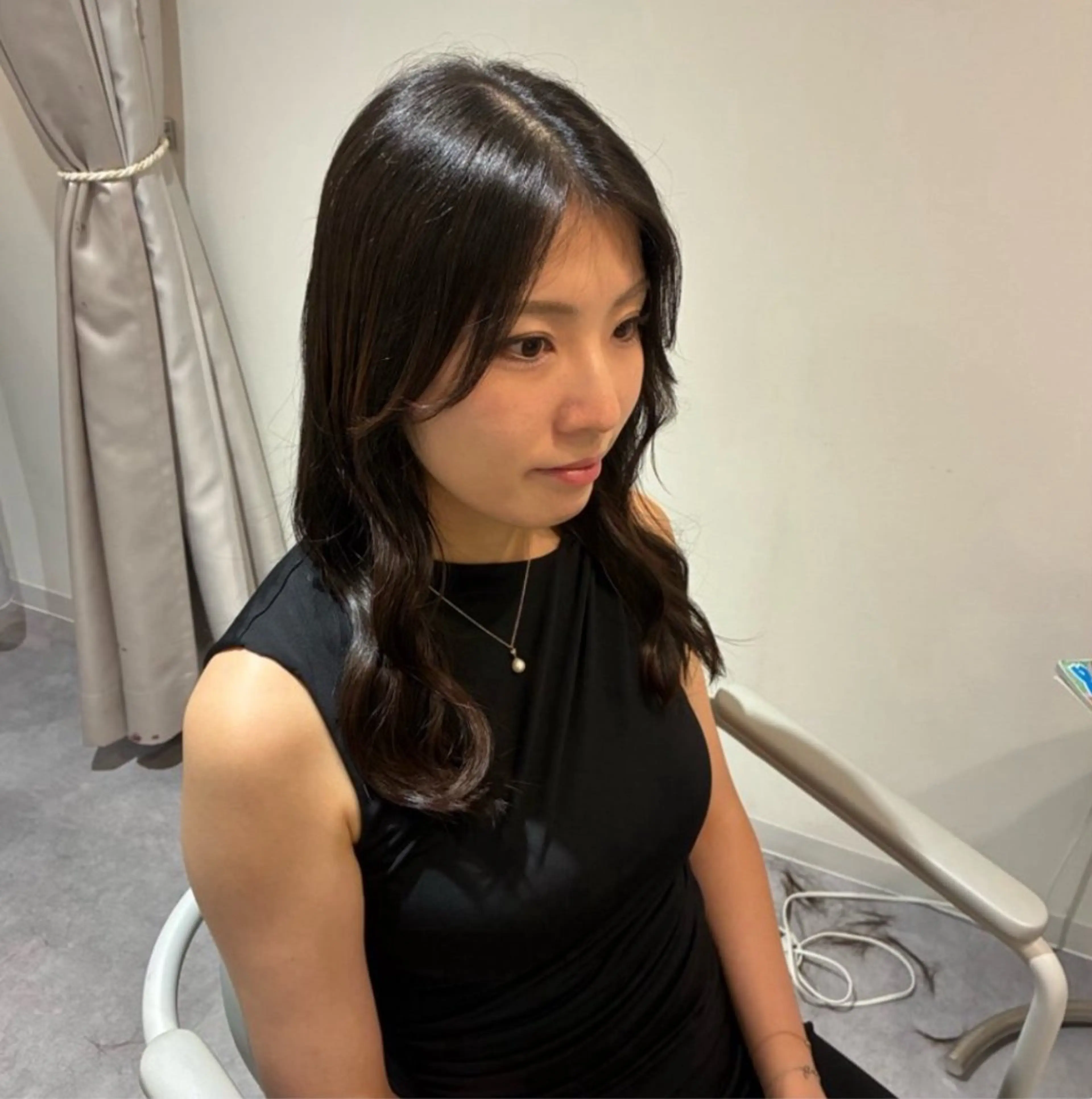 セミロング 石井綾華🩰10月 カットモデル無料のヘアスタイル