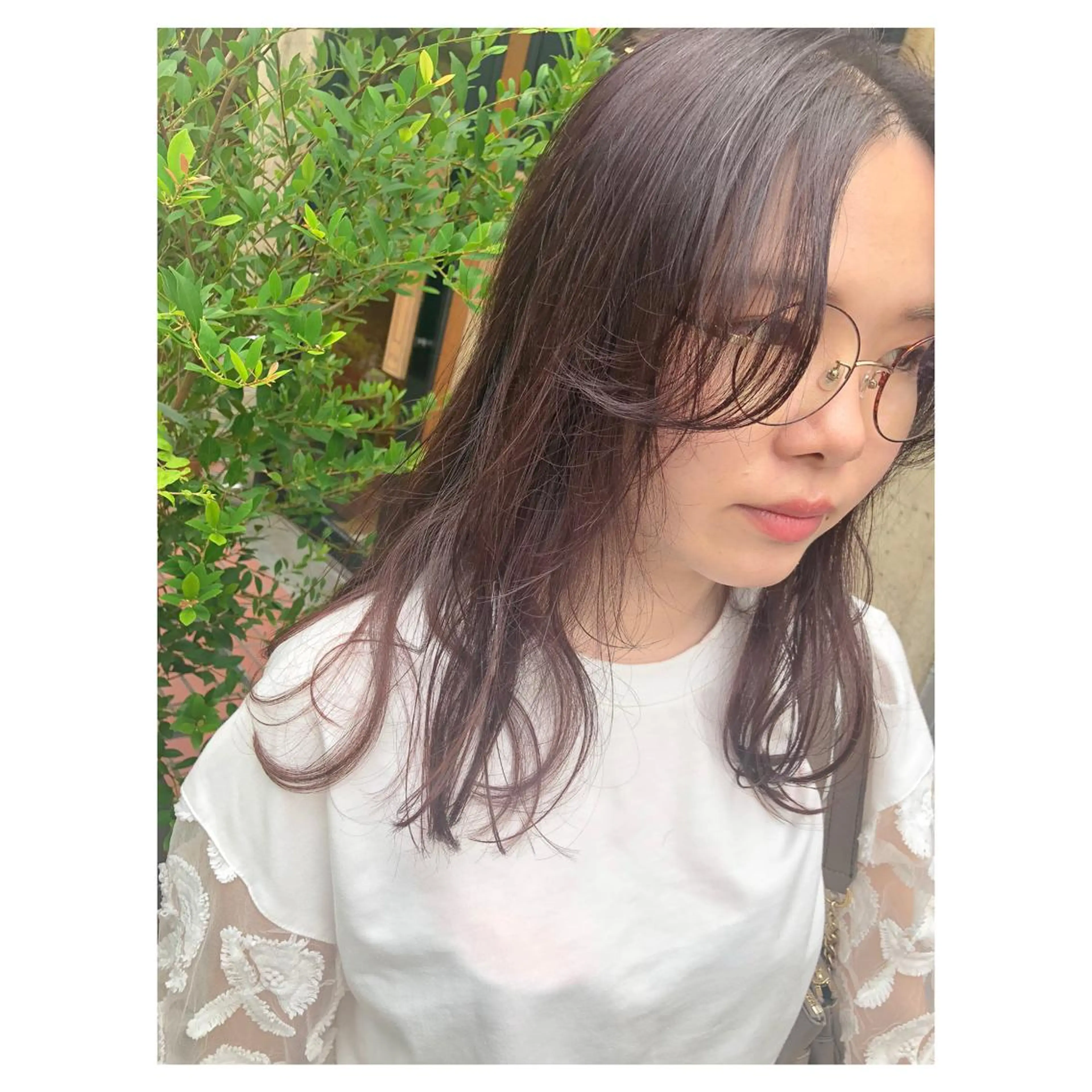 セミロング カラー アッシュ ベージュカラー カット ヘアカラー トリートメント ヘアセット センスをお届けします 大谷将生INFPのヘアスタイル