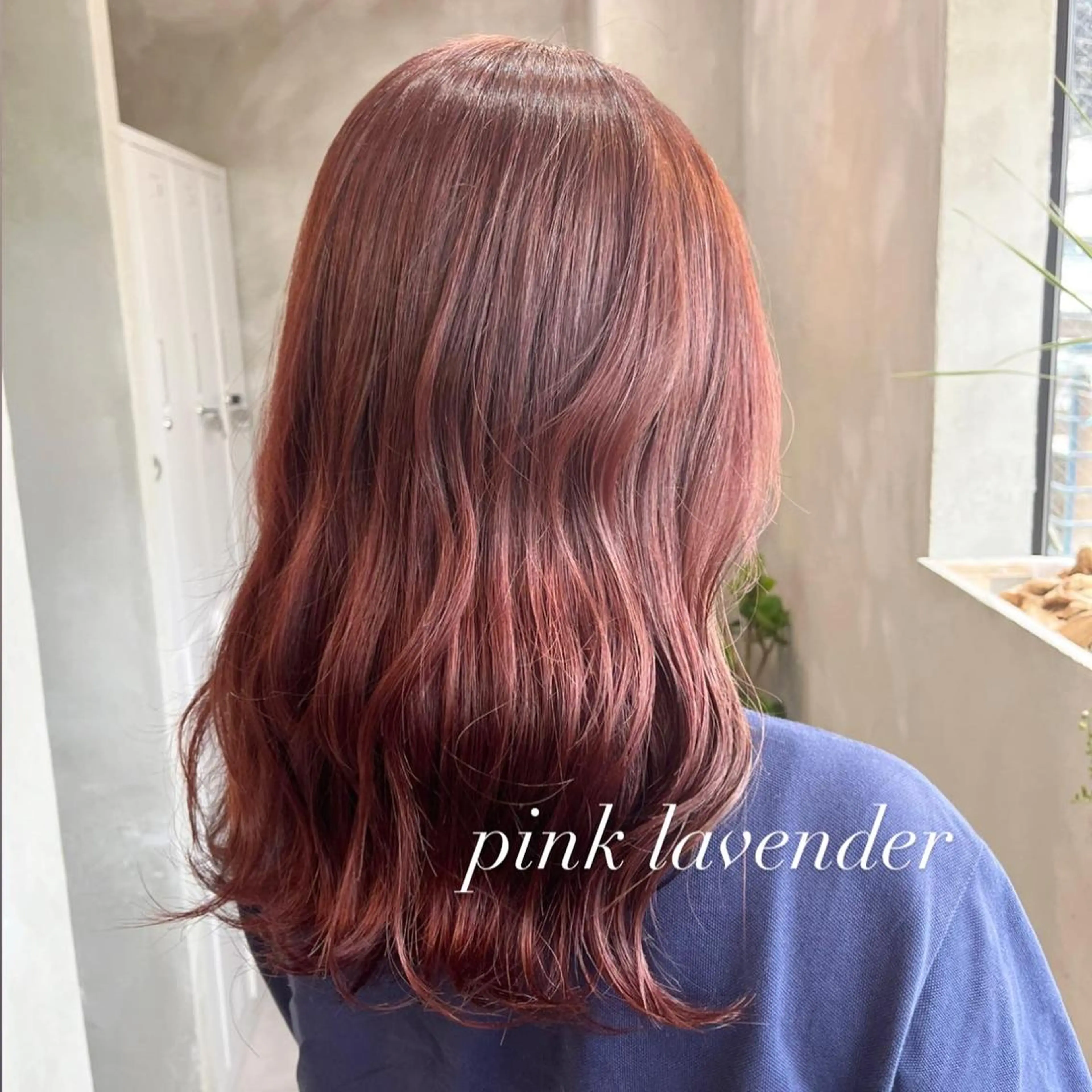 セミロング カラー ラベンダーカラー ピンクカラー ピンクラベンダー RIYA❤︎ Aujuaソムリエのヘアスタイル
