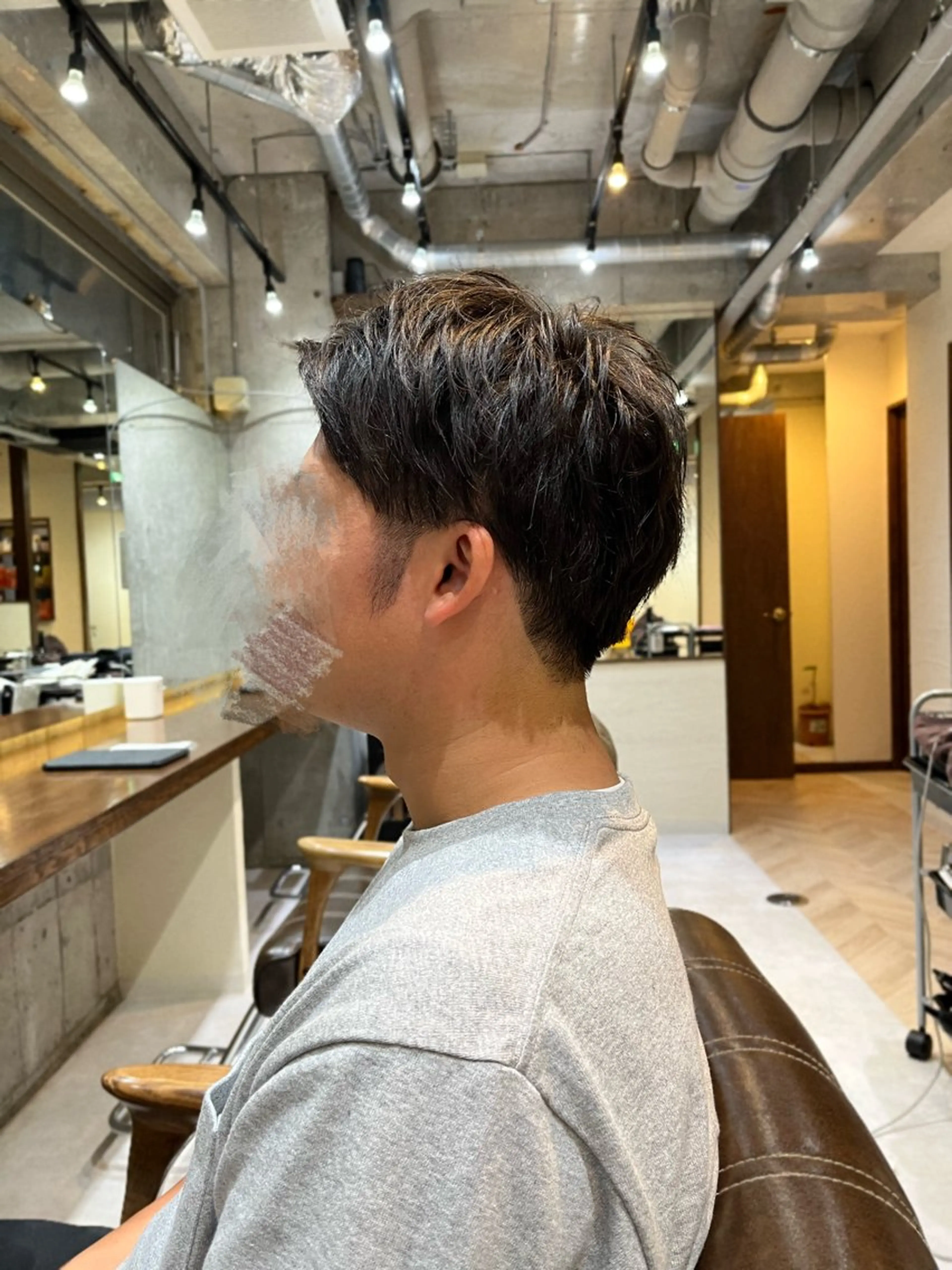 ショート メンズ ツーブロック 刈り上げ mizo /ケアカラー/登戸のヘアスタイル