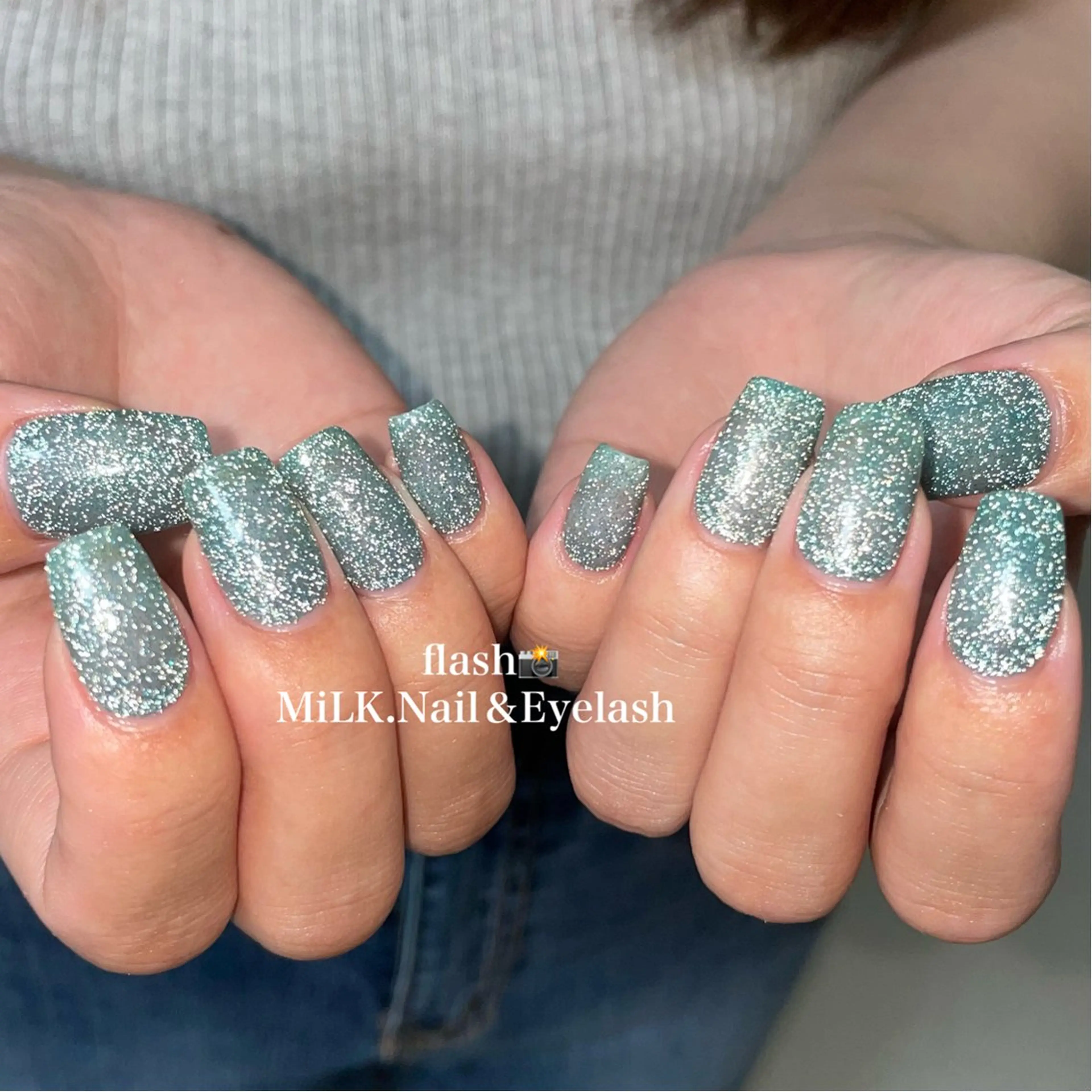 ネイル フラッシュネイル マグネットネイル ミラーネイル ワンカラーネイル ハンドネイル MiLK.   Nail&Eyelash所属・MiLK. wakaのマツエク・マツパデザイン