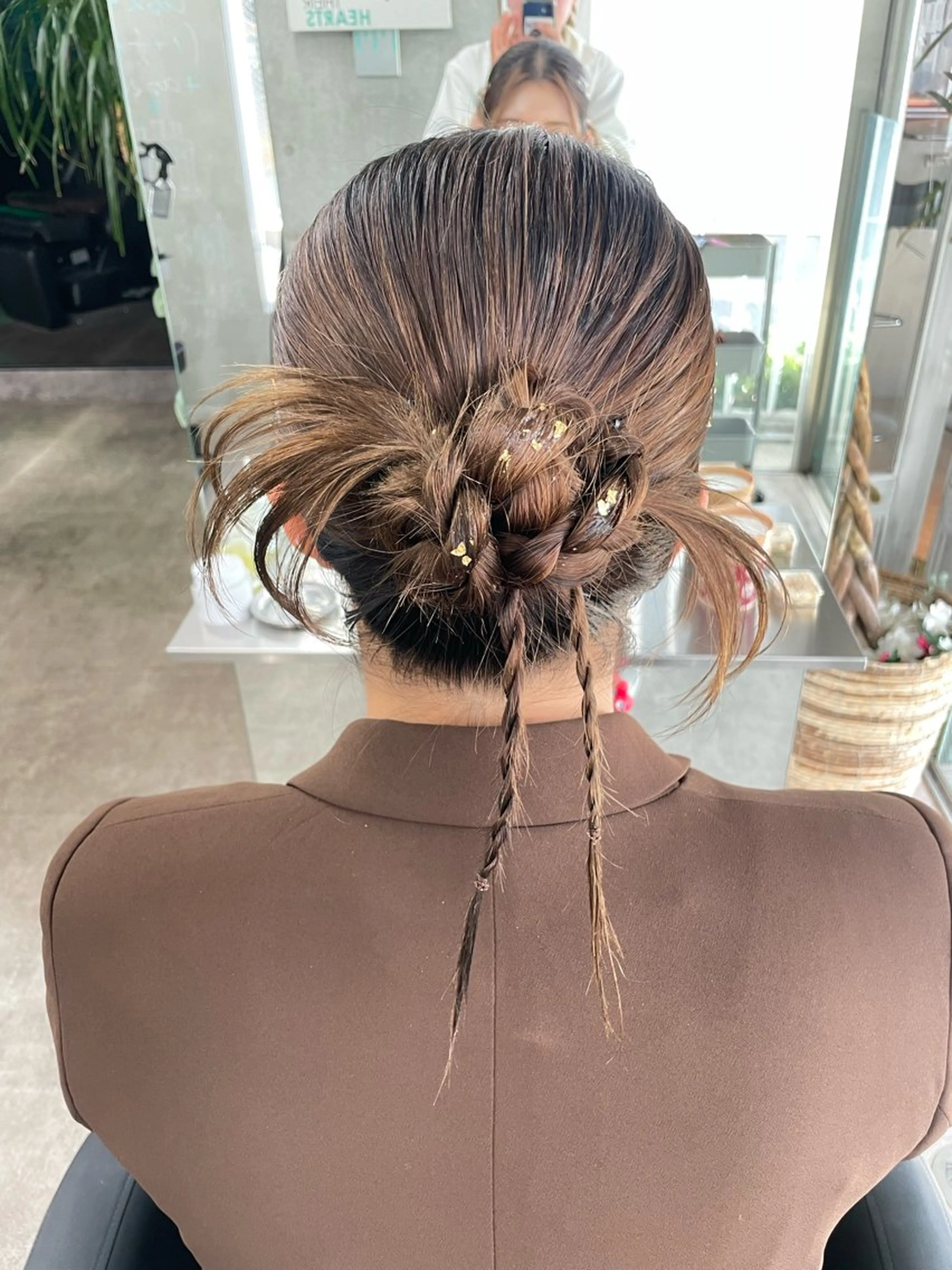 ヘアアレンジ ヘアセット 速水 ゆきののヘアスタイル