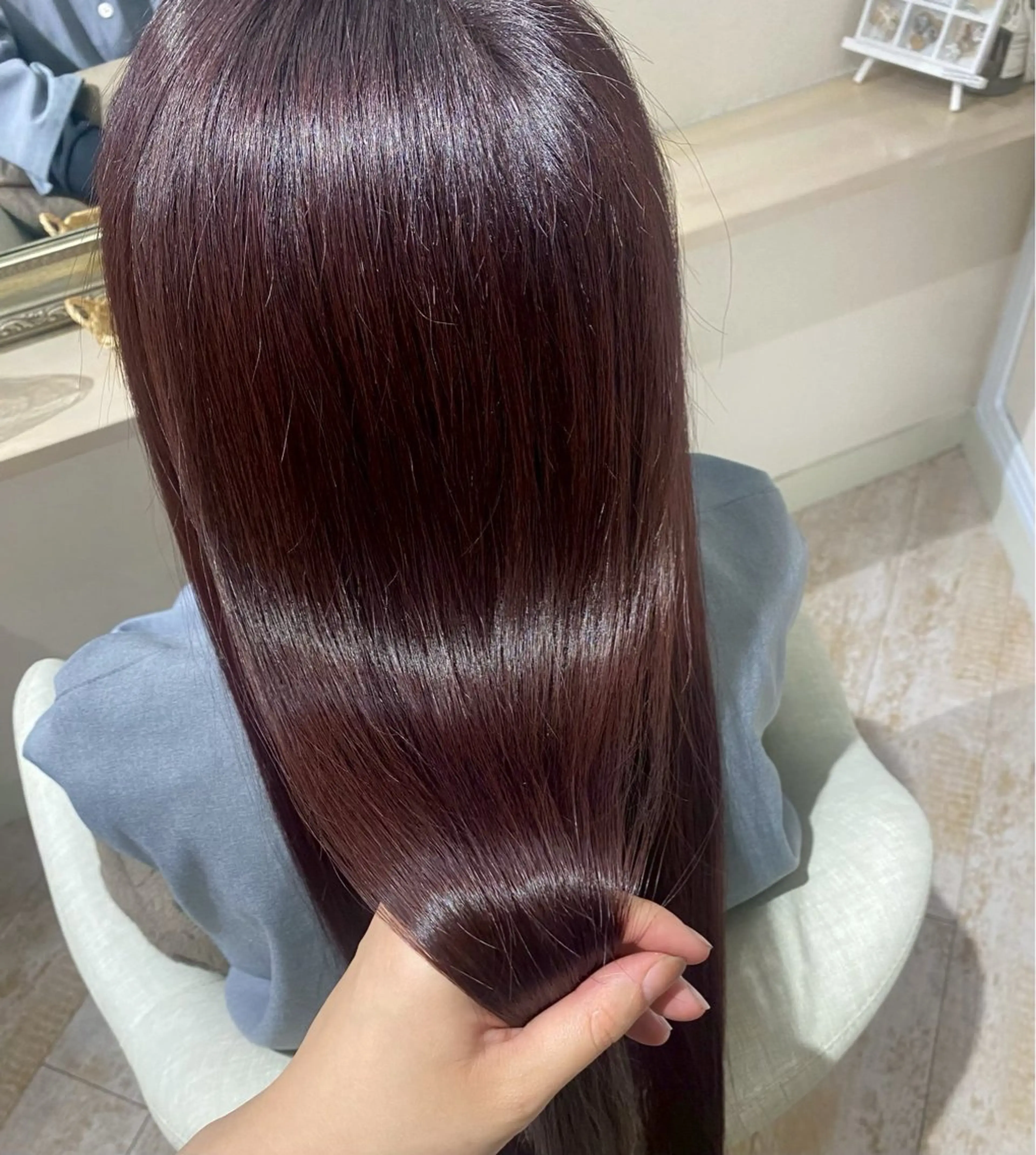 ロング カラー イルミナカラー 髪質改善 縮毛矯正 トリートメント ヘアカラー Hiroto /✨透明感カラー✨のヘアスタイル