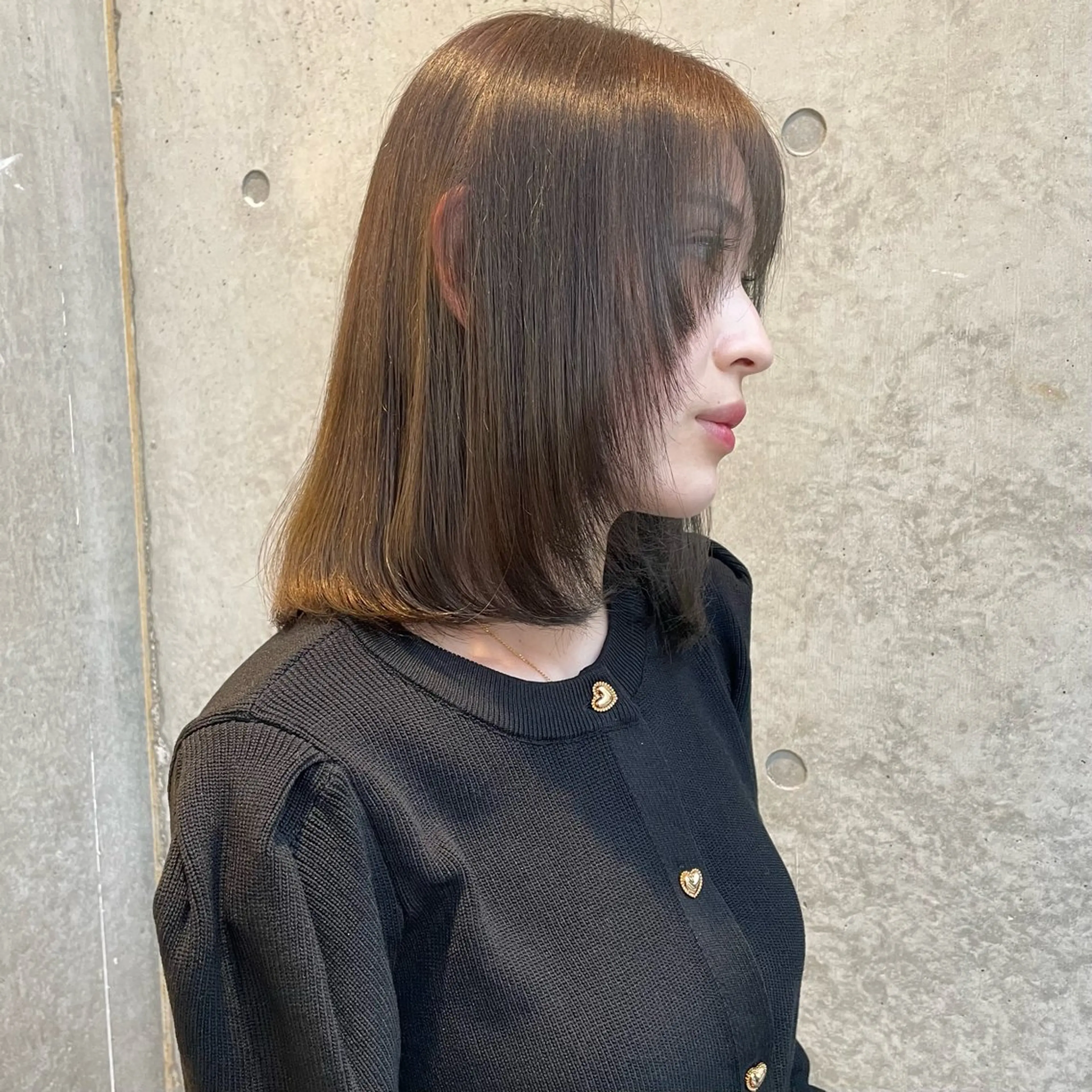 ミディアム カラー 透明感カラー カット ヘアカラー トリートメント ヘッドスパ Mizobe misakiのヘアスタイル