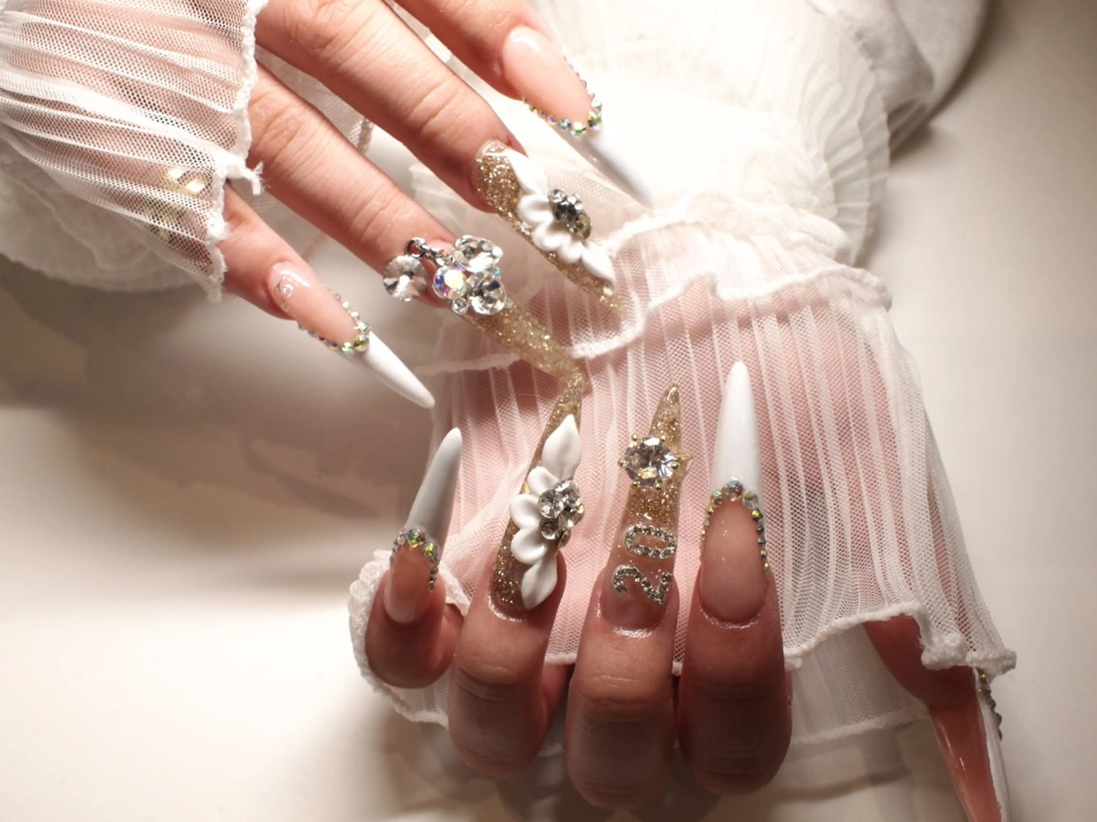 ネイル 成人式 スカルプネイル 【ＯＲＧＡＮ】 nailのネイルデザイン