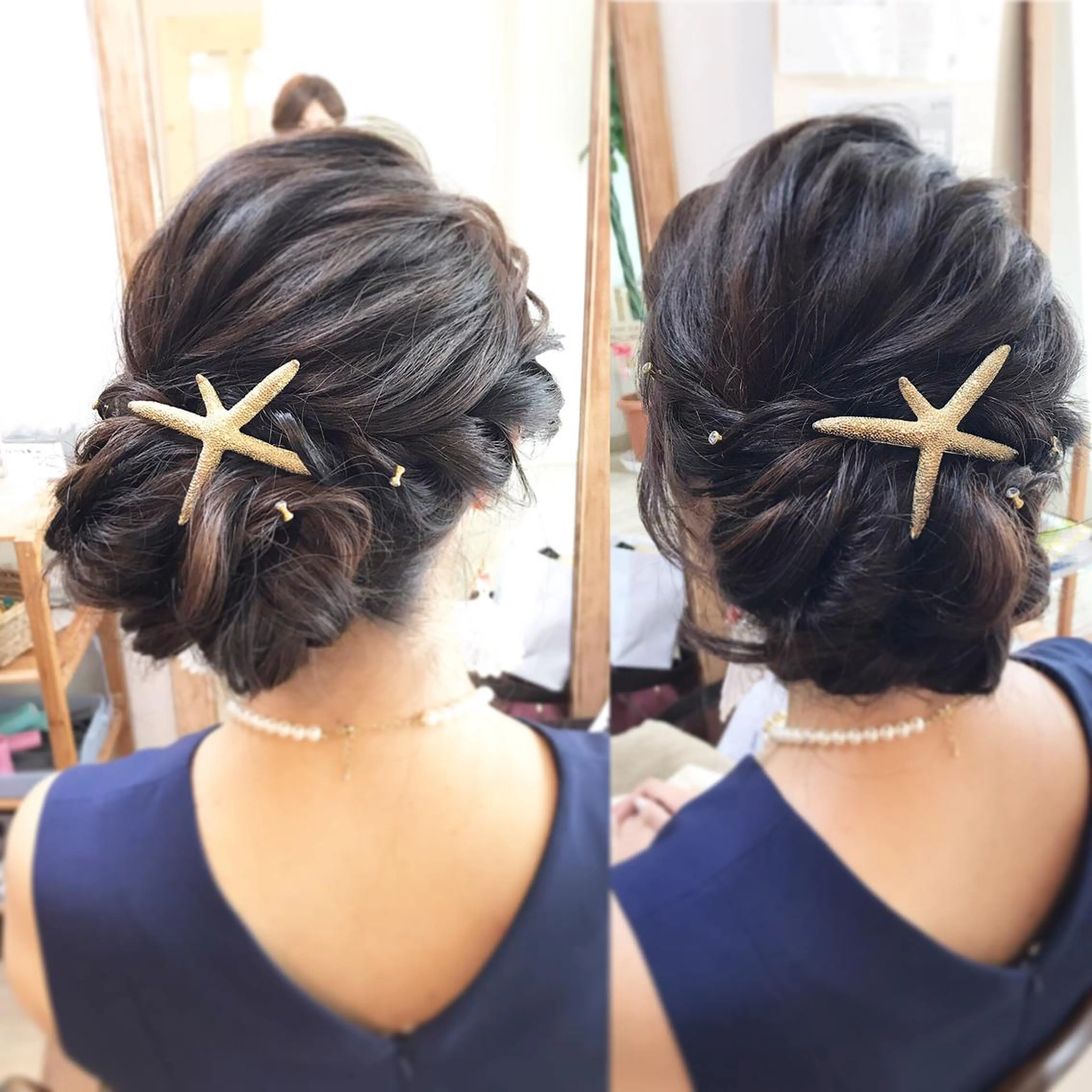 セミロング ヘアアレンジ ヘアメ/着付け 清水玲歌のヘアスタイル