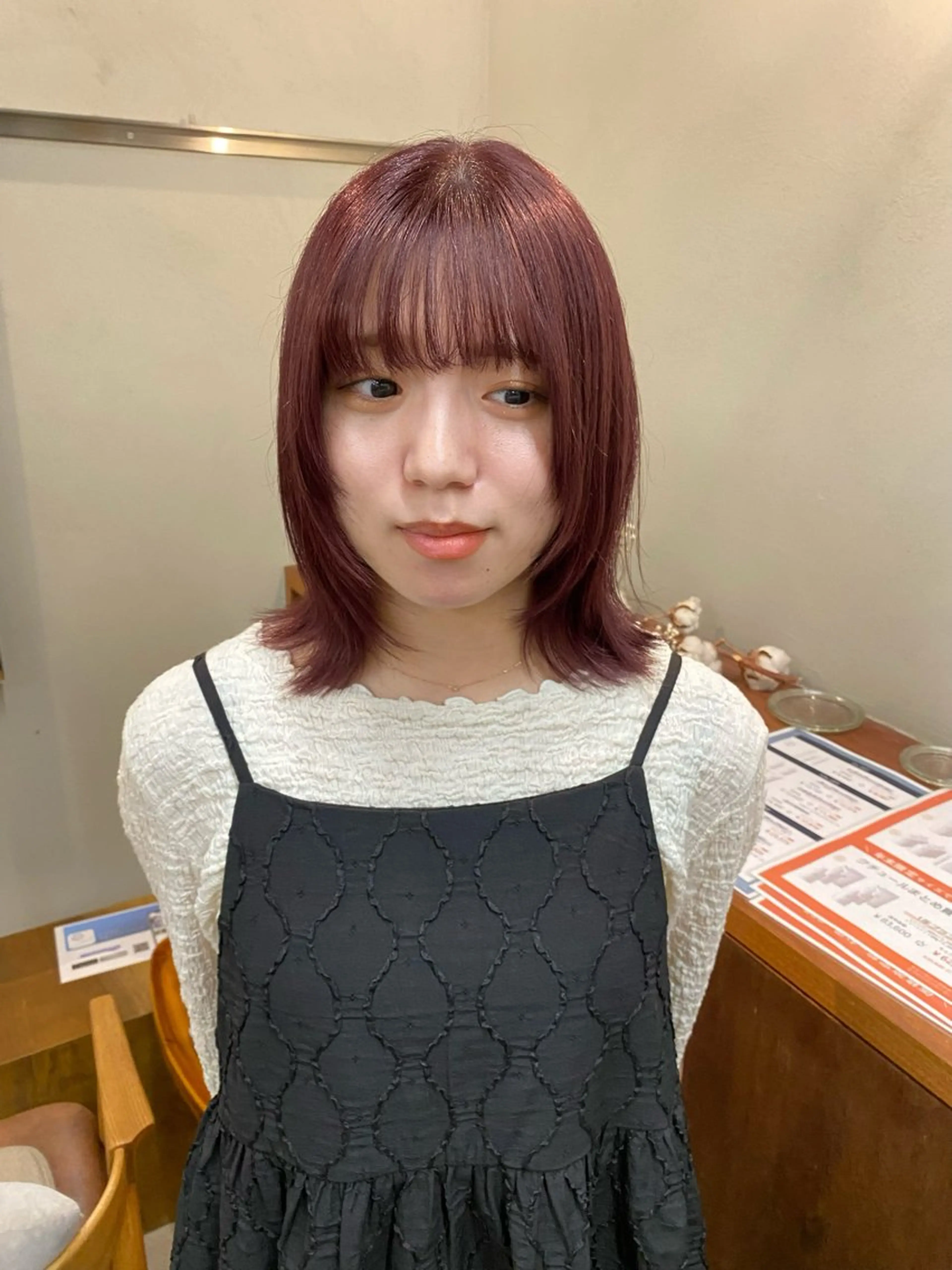 ミディアム カラー NIKO/名古屋/ 伏見/花屋併設のヘアスタイル