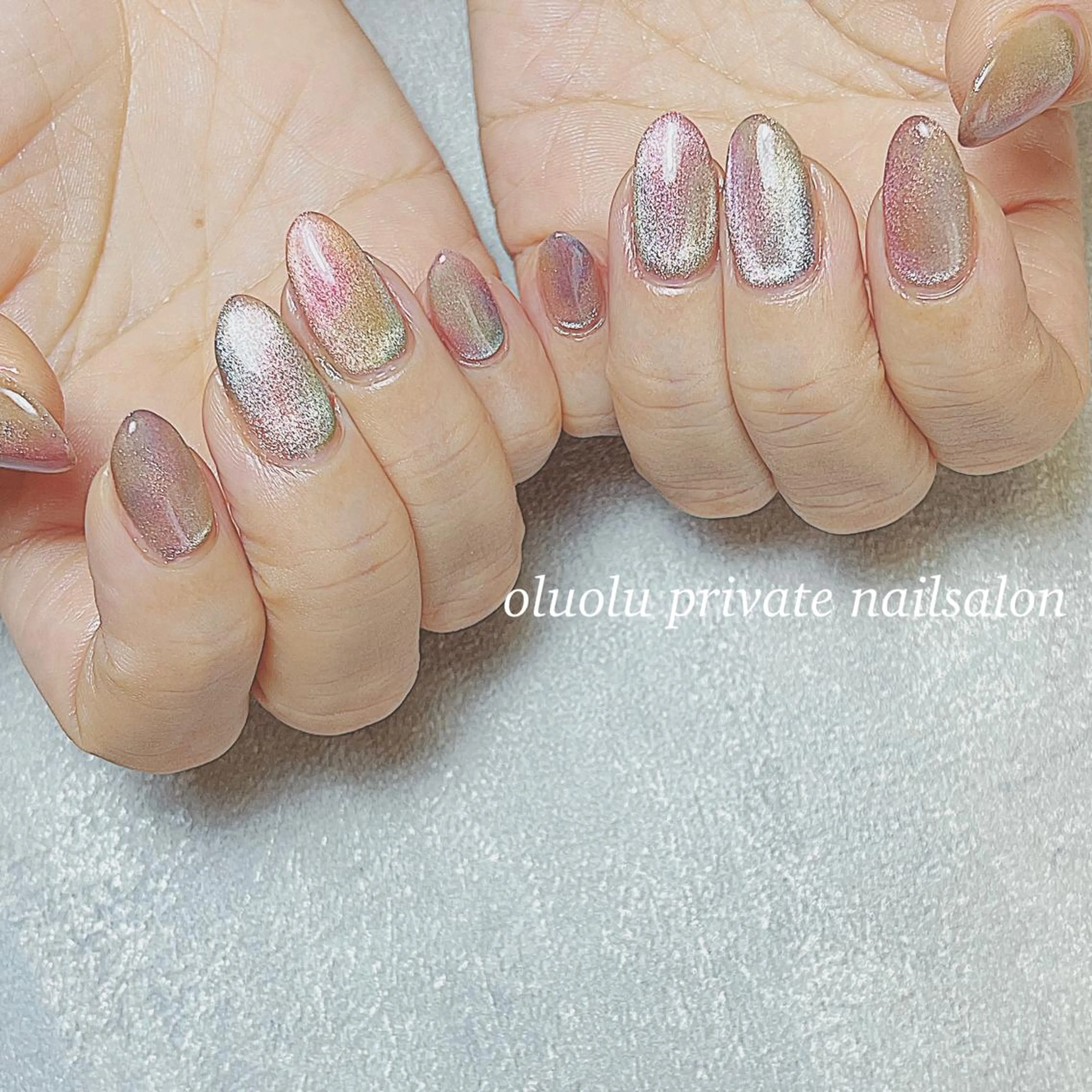 ネイル アートネイル フットネイル ジェルネイル マグネットネイル ニュアンスネイル ハンドネイル 大村 紬華のネイルデザイン