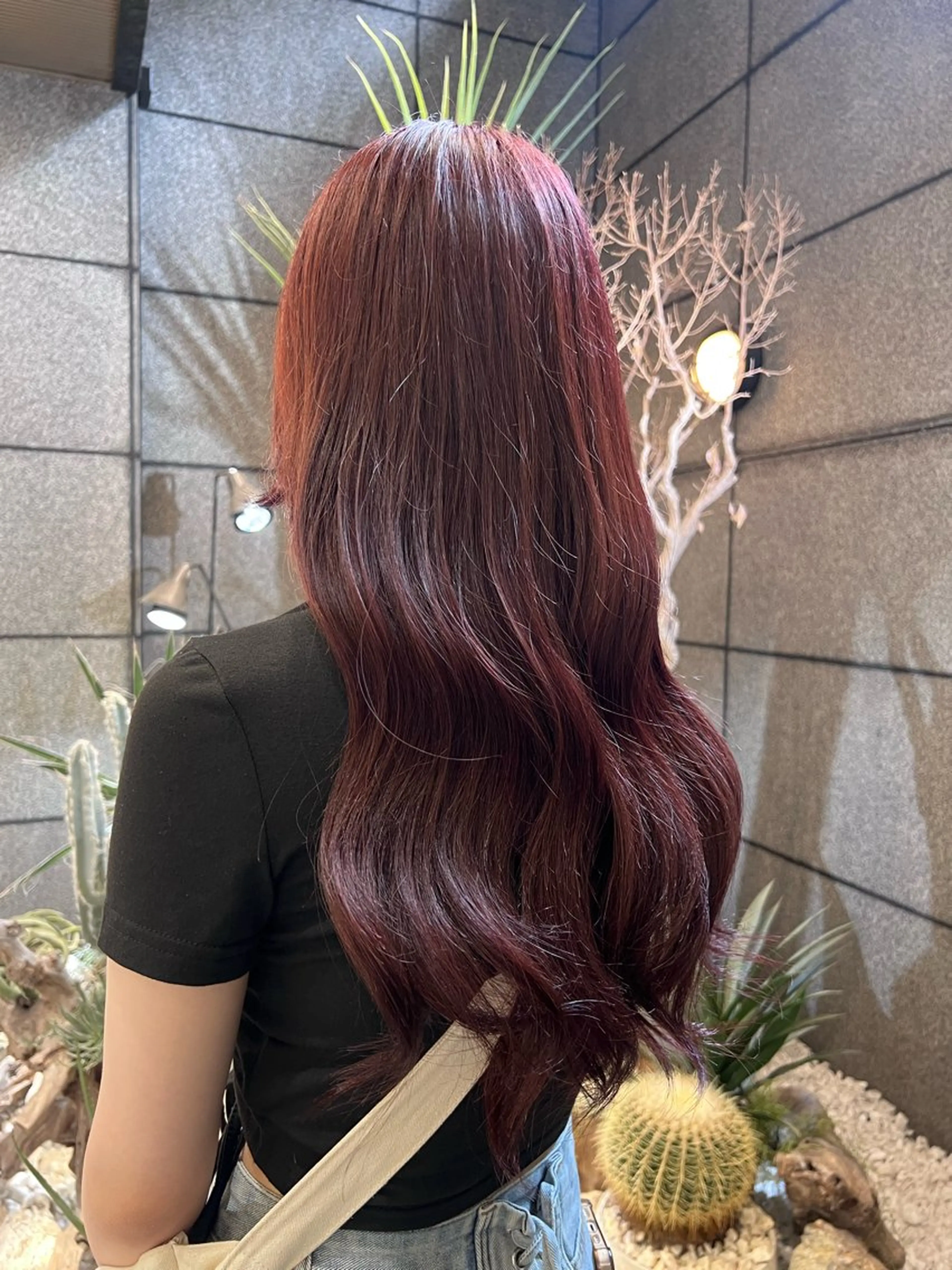 ロング カラー ヘアカラー 酸性ストレート/ カスミ🩰のヘアスタイル