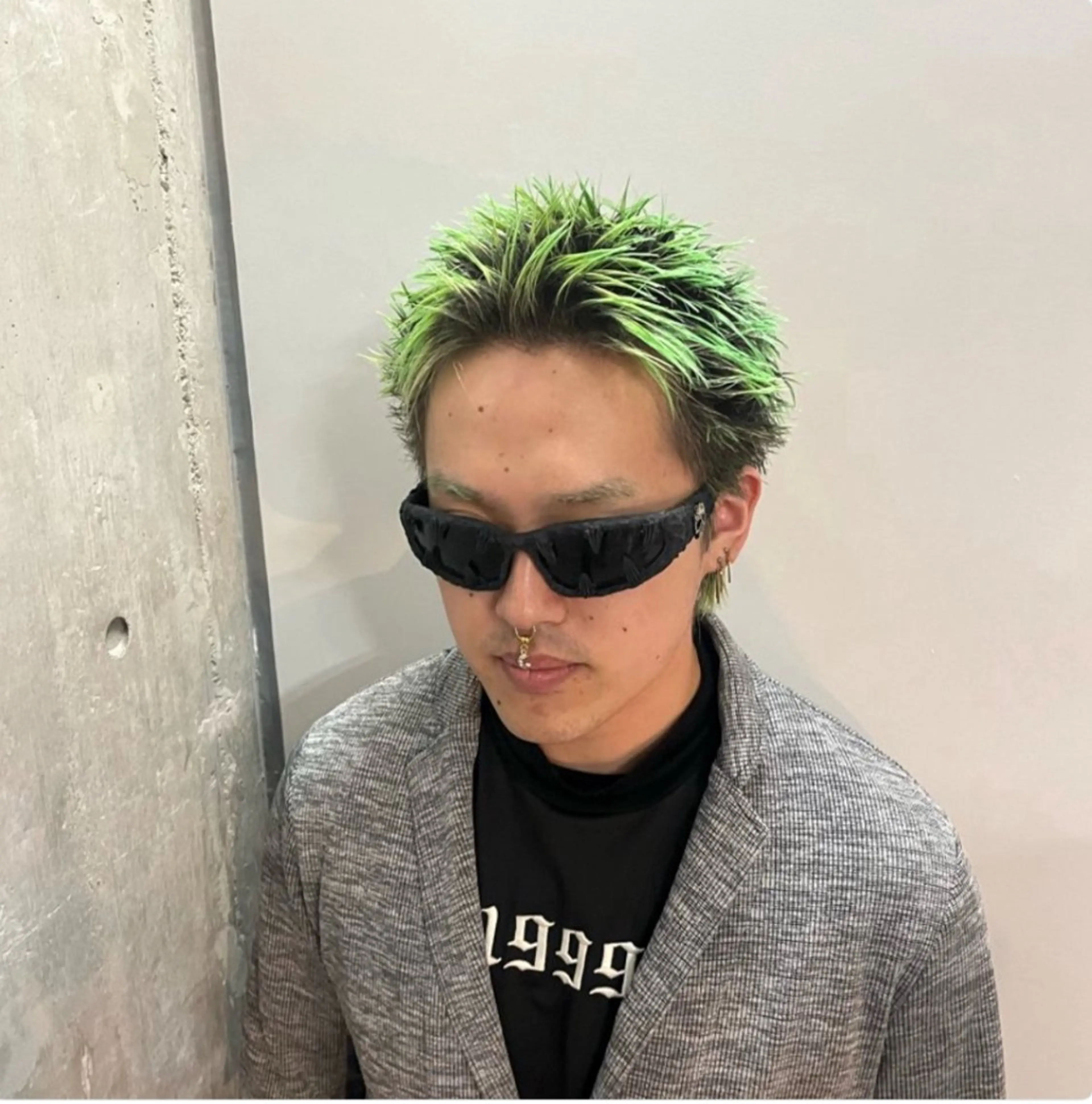 ショート カラー パーマ メンズ カット 🔥スパイキー 特化🔥菊水皐暉🔥のヘアスタイル