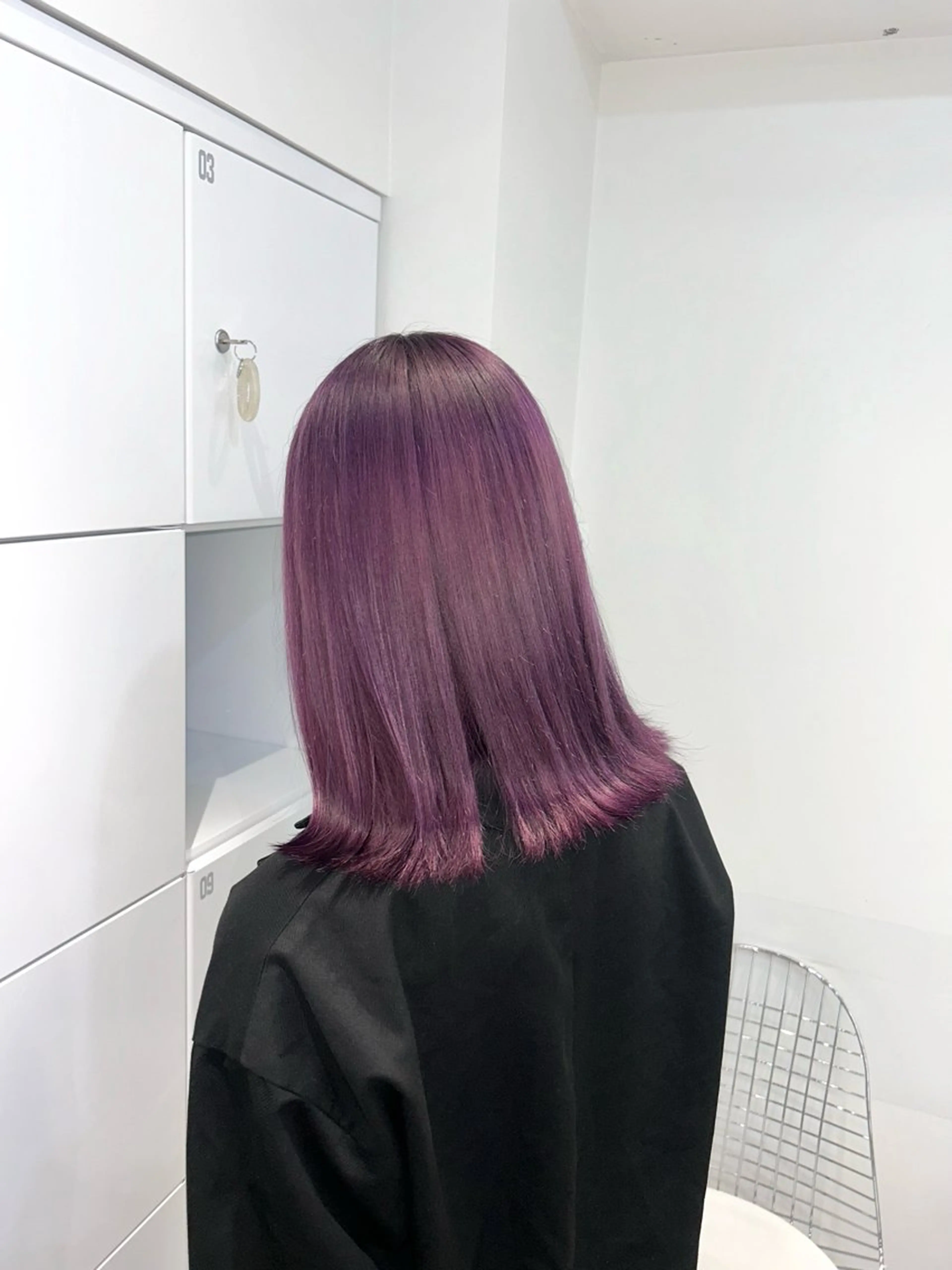 ミディアム ヘアカラー ブリーチカラー🐆 うる艶美髪🎀のヘアスタイル