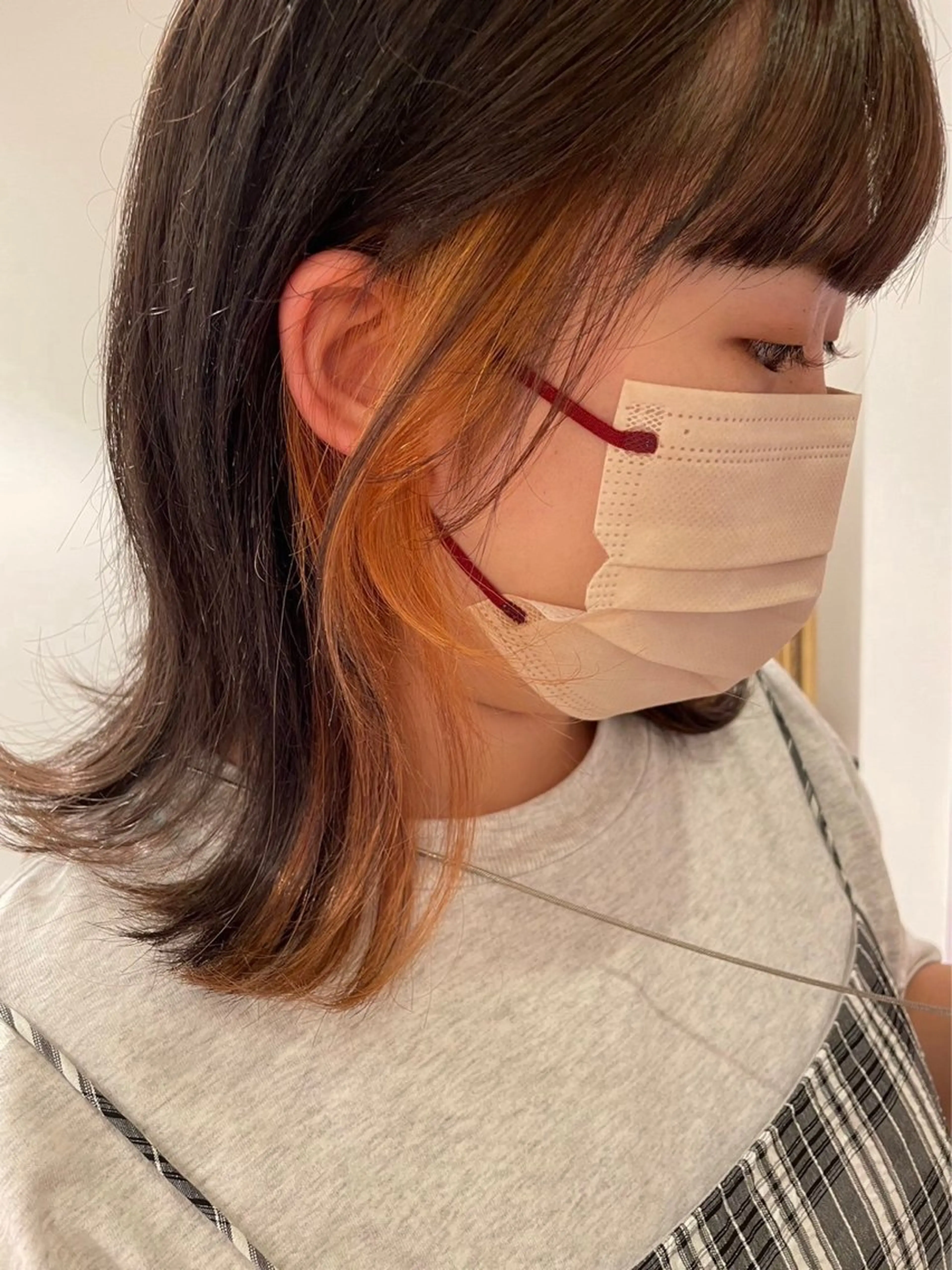 カラー オレンジ ヘアカラー haruna🐈🎀 / Lita 4Fのヘアスタイル