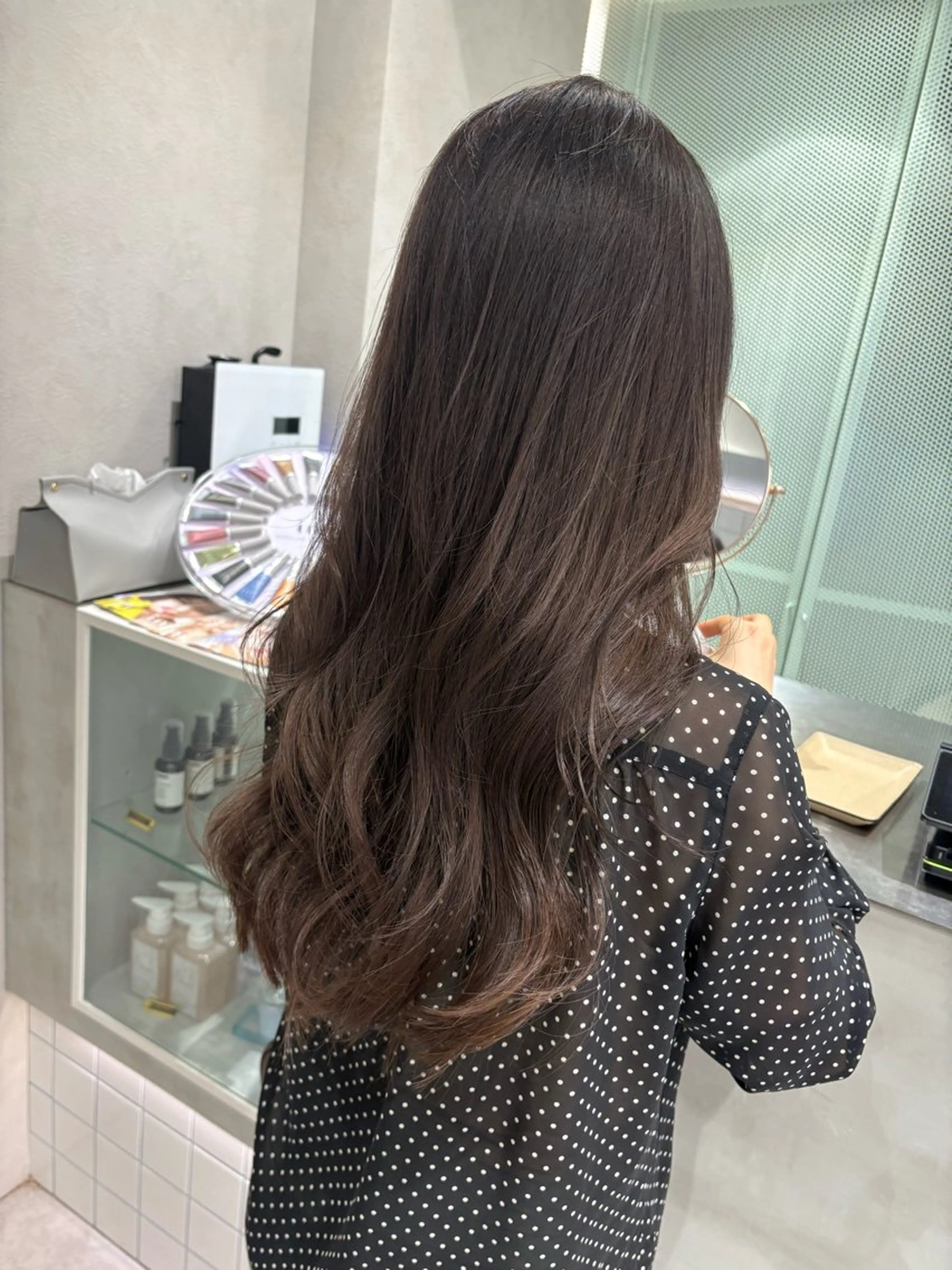 セミロング カラー ヘアアレンジ カット ヘアカラー トリートメント fumika🎀 韓国ヘア×ベージュのヘアスタイル