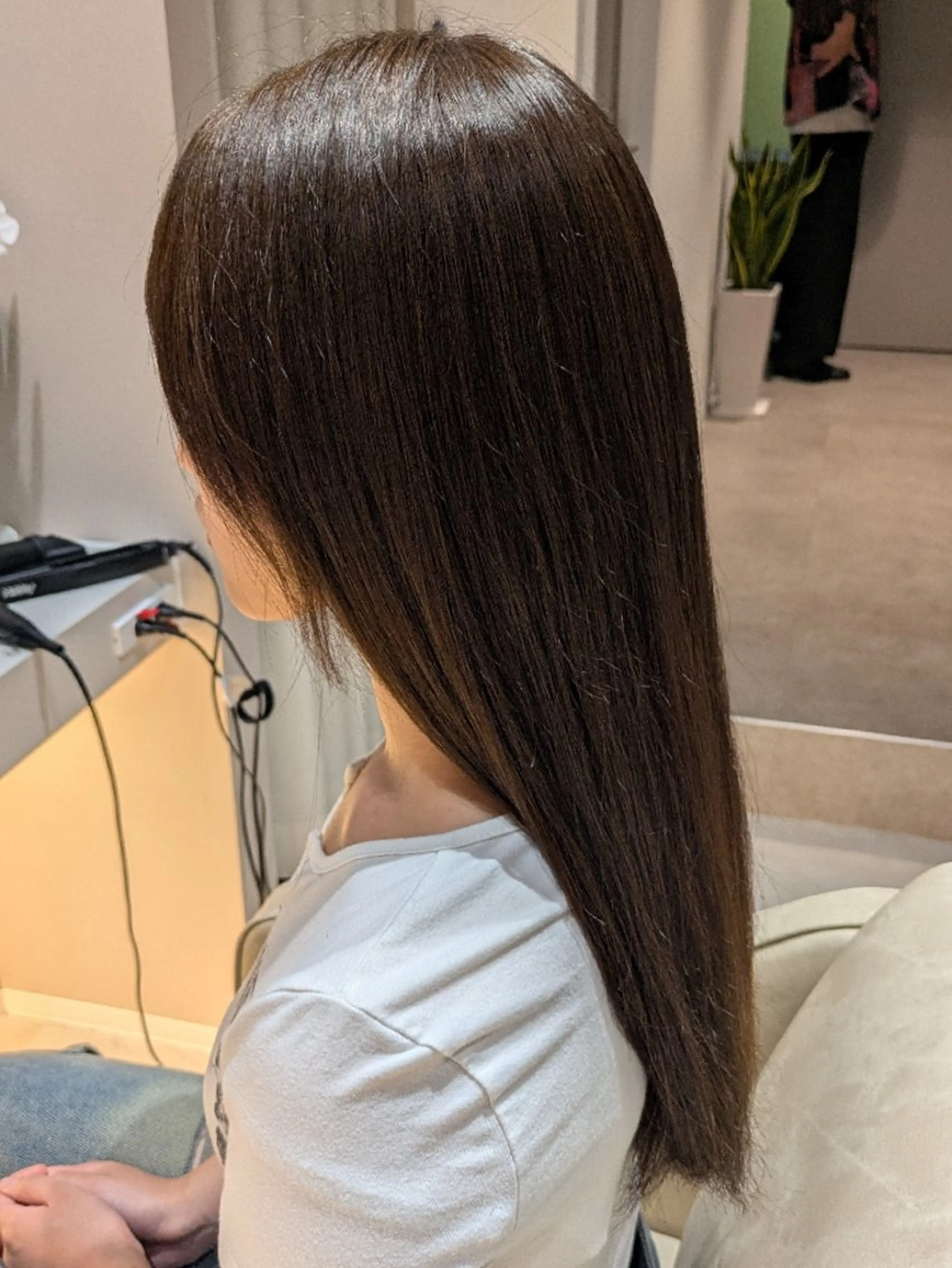 カラー ロング 吉田 美姫のヘアスタイル
