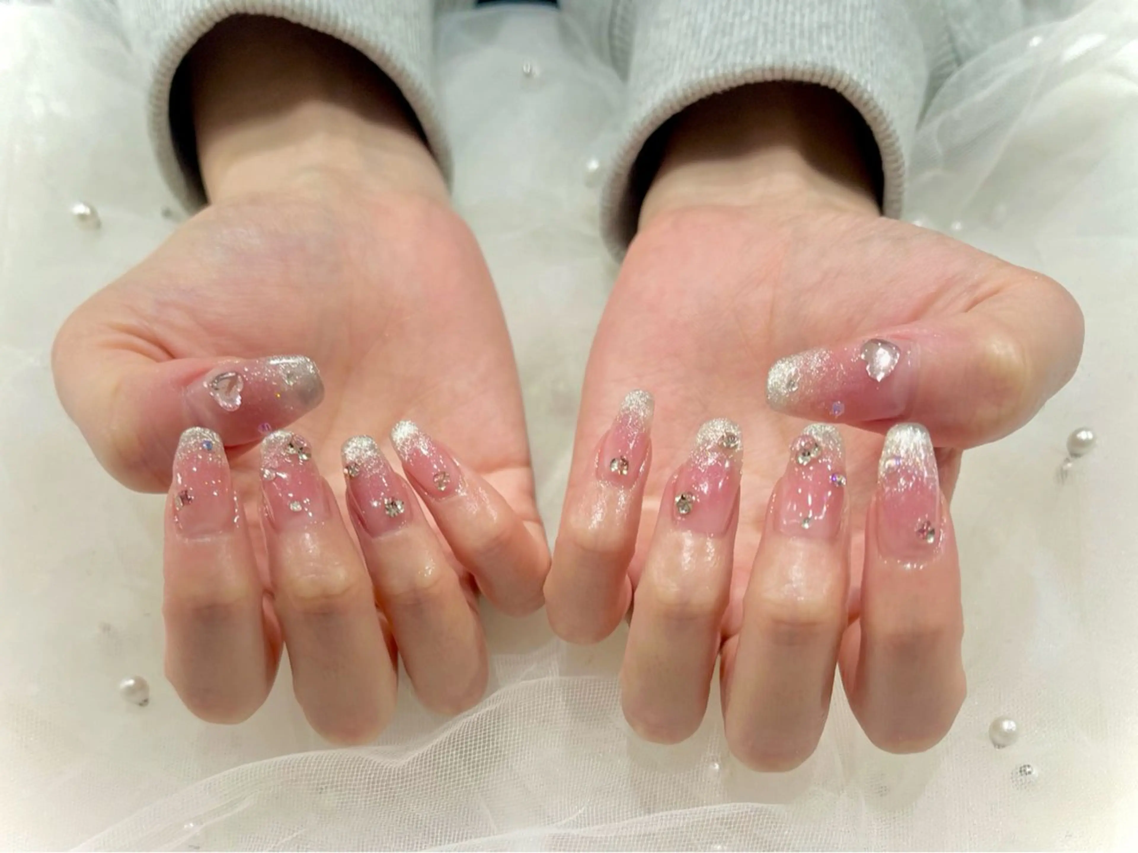 ネイル チークネイル グラデーション ハンドネイル Nail salon Cielel⟡Ayaのネイルデザイン