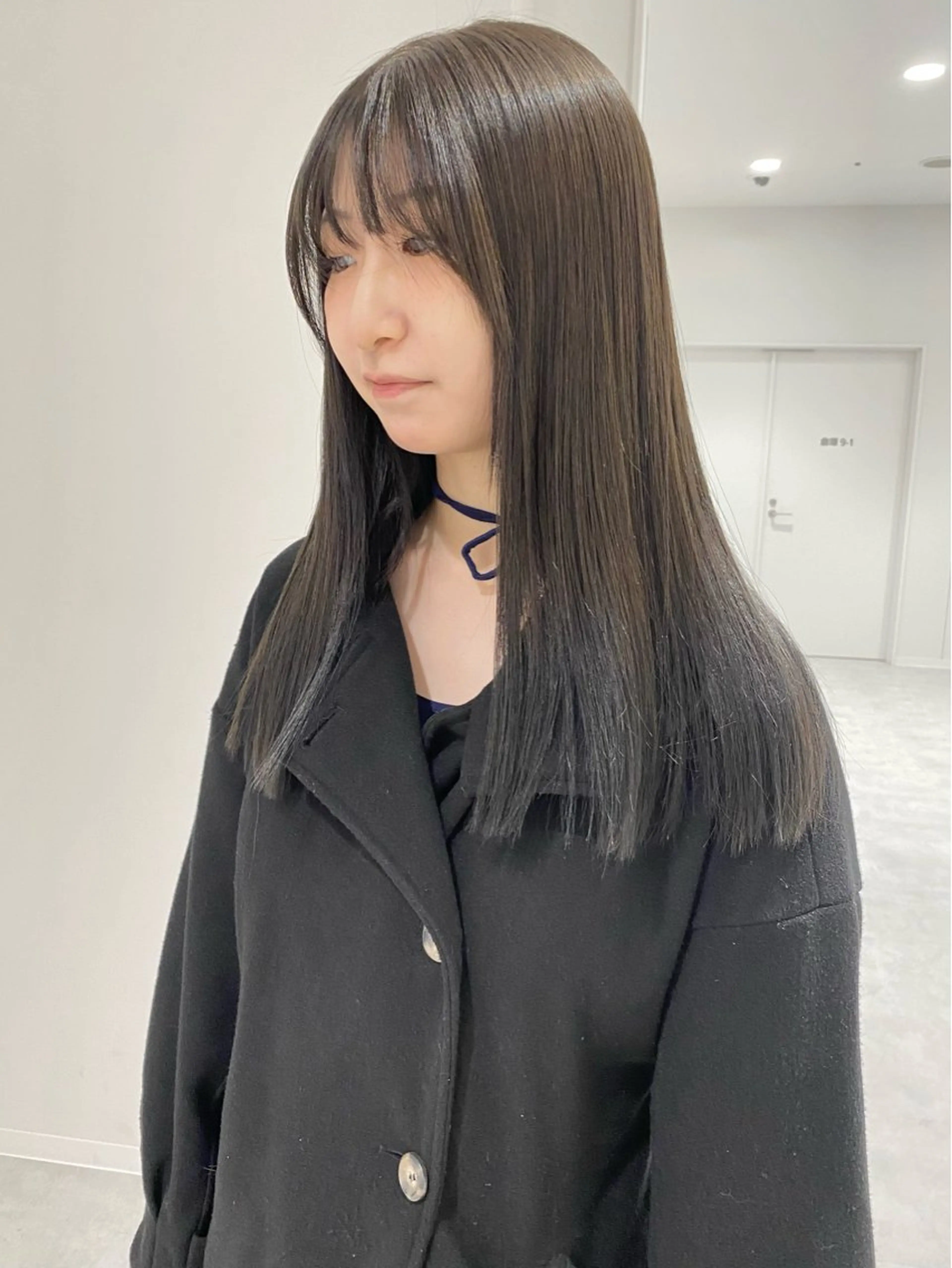 ロング カラー グレージュ カット ヘアカラー ベージュ/アレンジ /横浜/杉本千夏のヘアスタイル