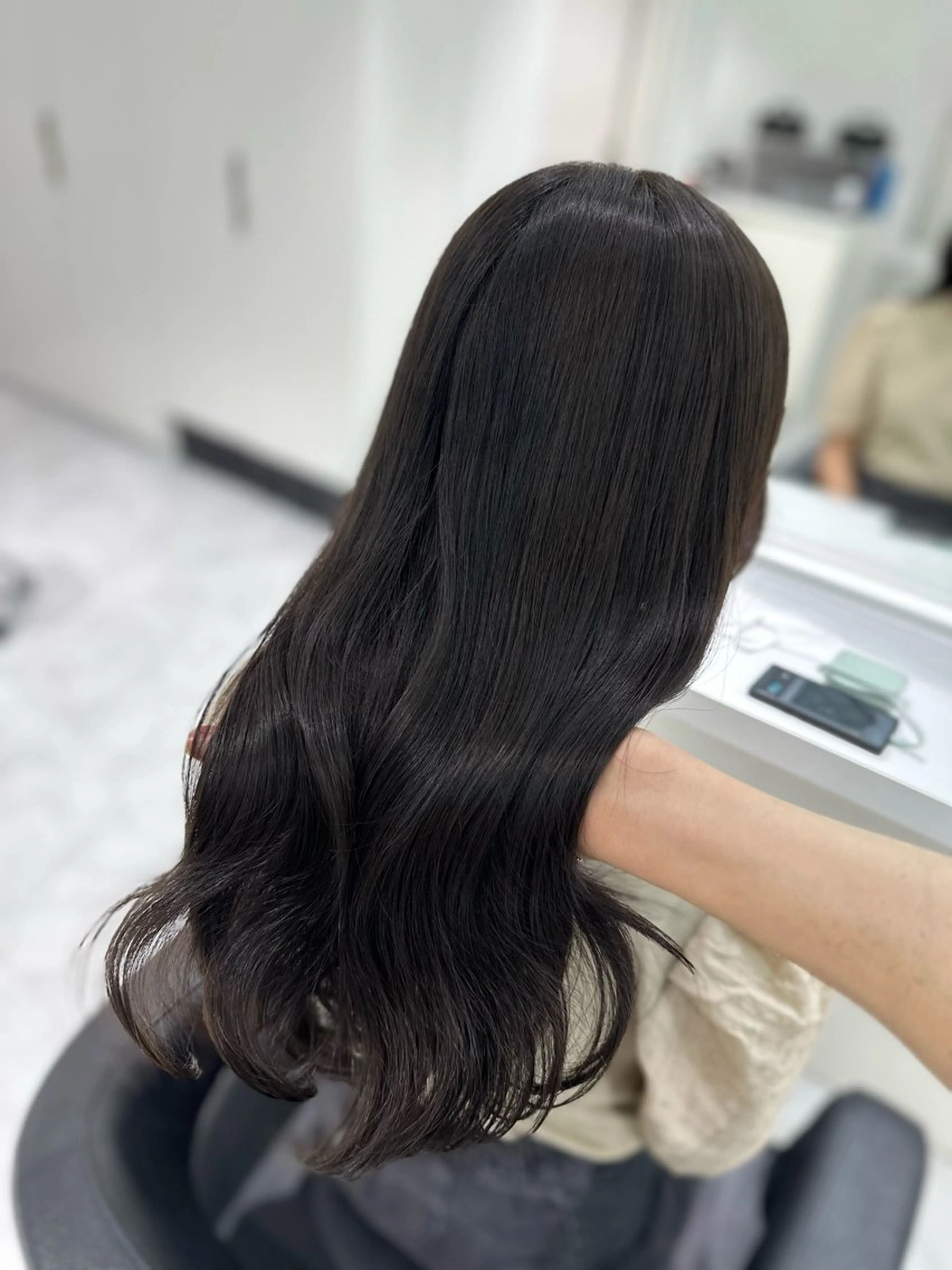 ミディアム カラー カット ヘアカラー トリートメント ヘッドスパ ヘアセット ♡上品韓国髪♡ブラ ウン/SAYATOのヘアスタイル