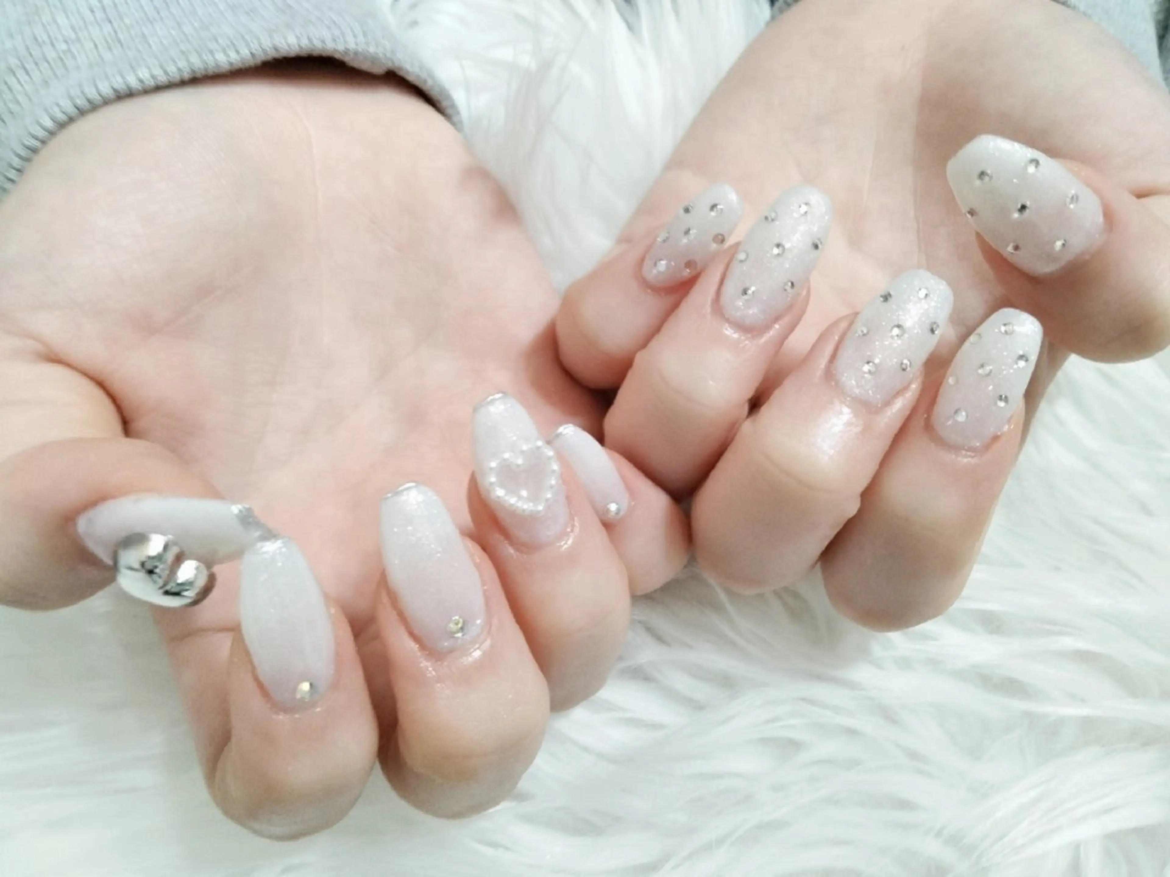ネイル ジェルネイル パラジェル 冬ネイル ハンドネイル Beaubie nailサロンのネイルデザイン