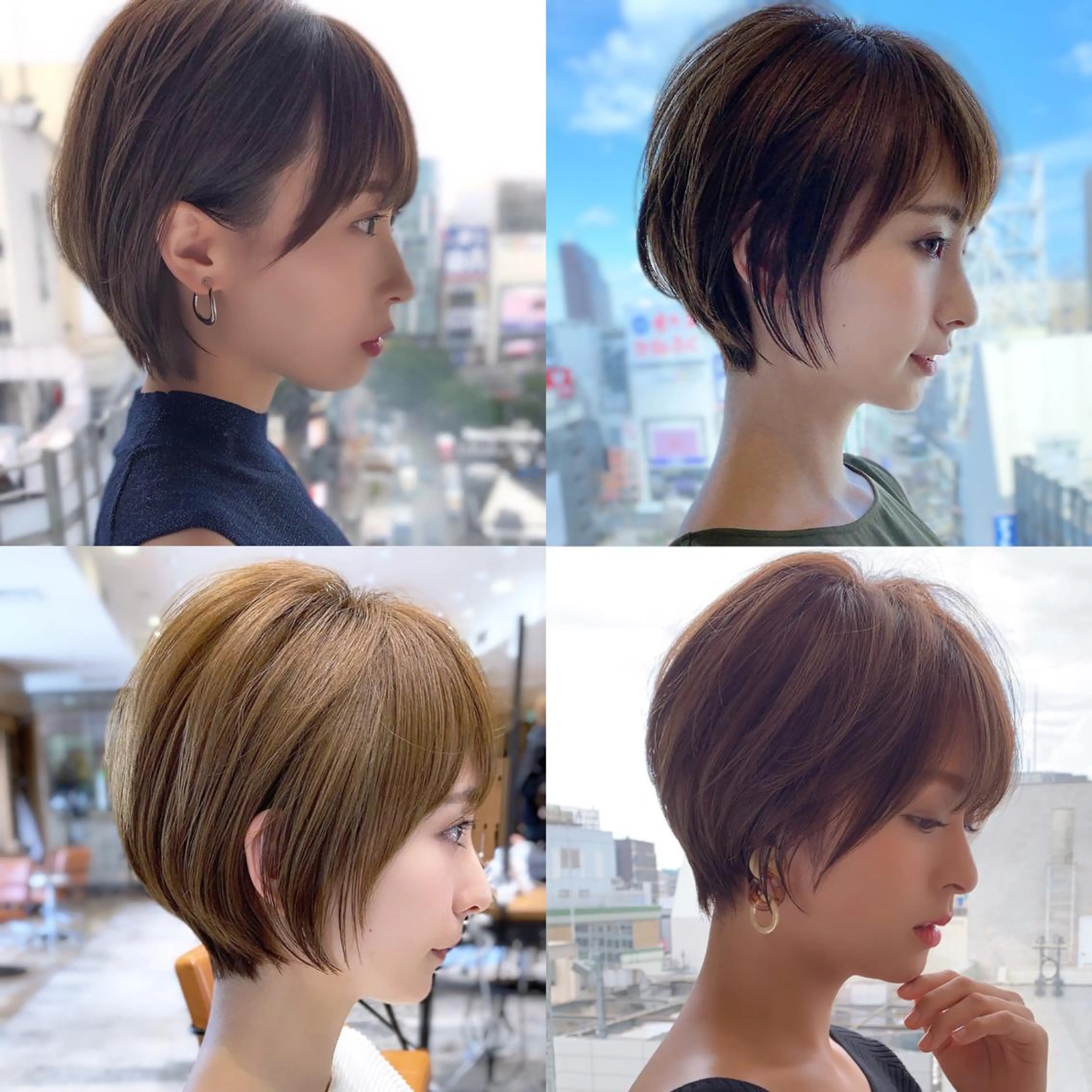 ショート カラー 切りっぱなしボブ ショートボブ ベージュカラー ブリーチ ケアブリーチ カット ヘアカラー トリートメント ショート、ボブの神✨ 峯朋也✂︎✨のヘアスタイル