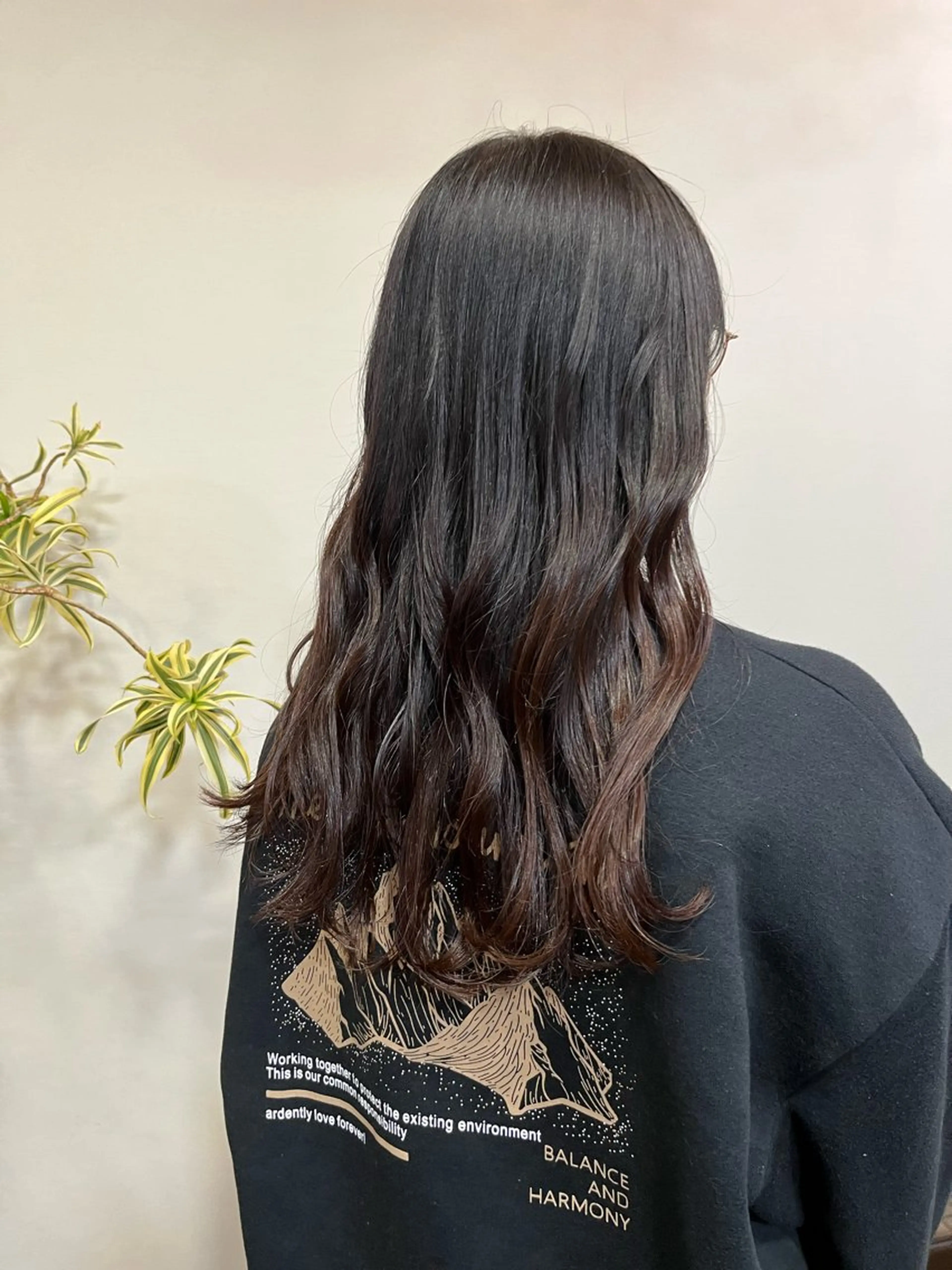 セミロング Un Fleur所属・立野 希沙のヘアスタイル