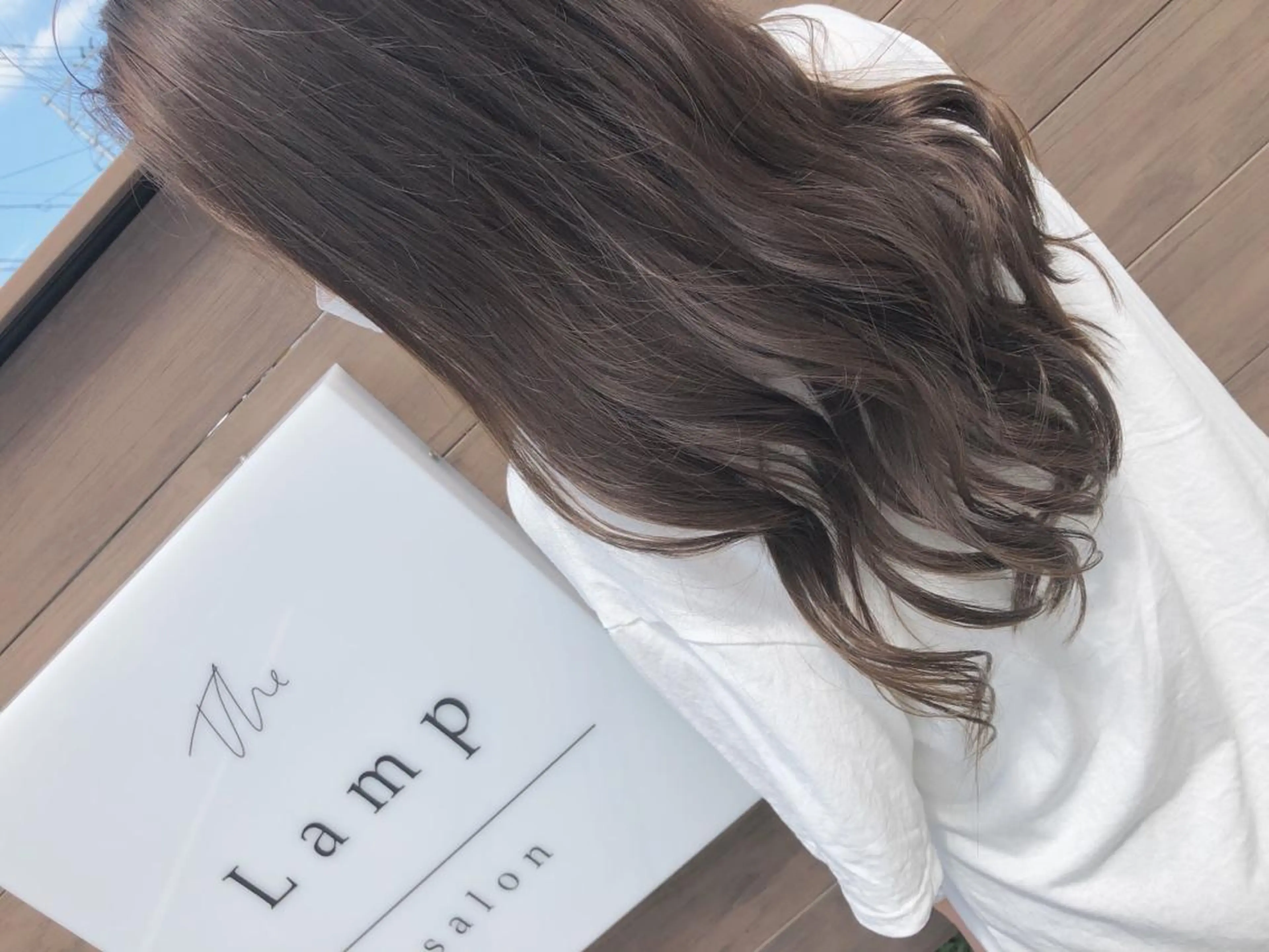 ロング カラー ブラウンカラー オリーブブラウン PACE所属・ayumi ／透明感カラーのヘアスタイル