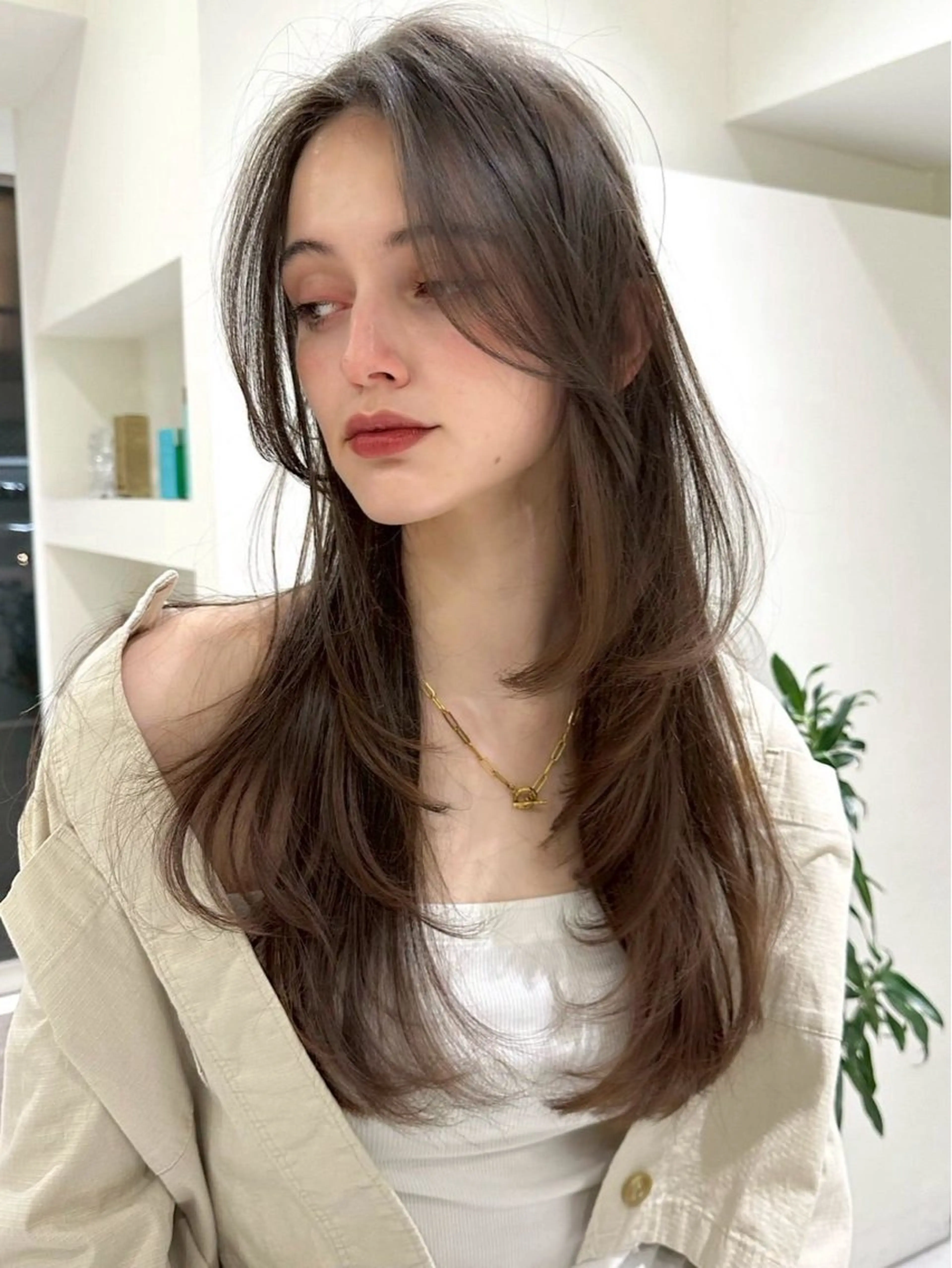 ロング カラー レイヤーカット ロング 🫧小顔レイヤー JILBLAN 涼のヘアスタイル