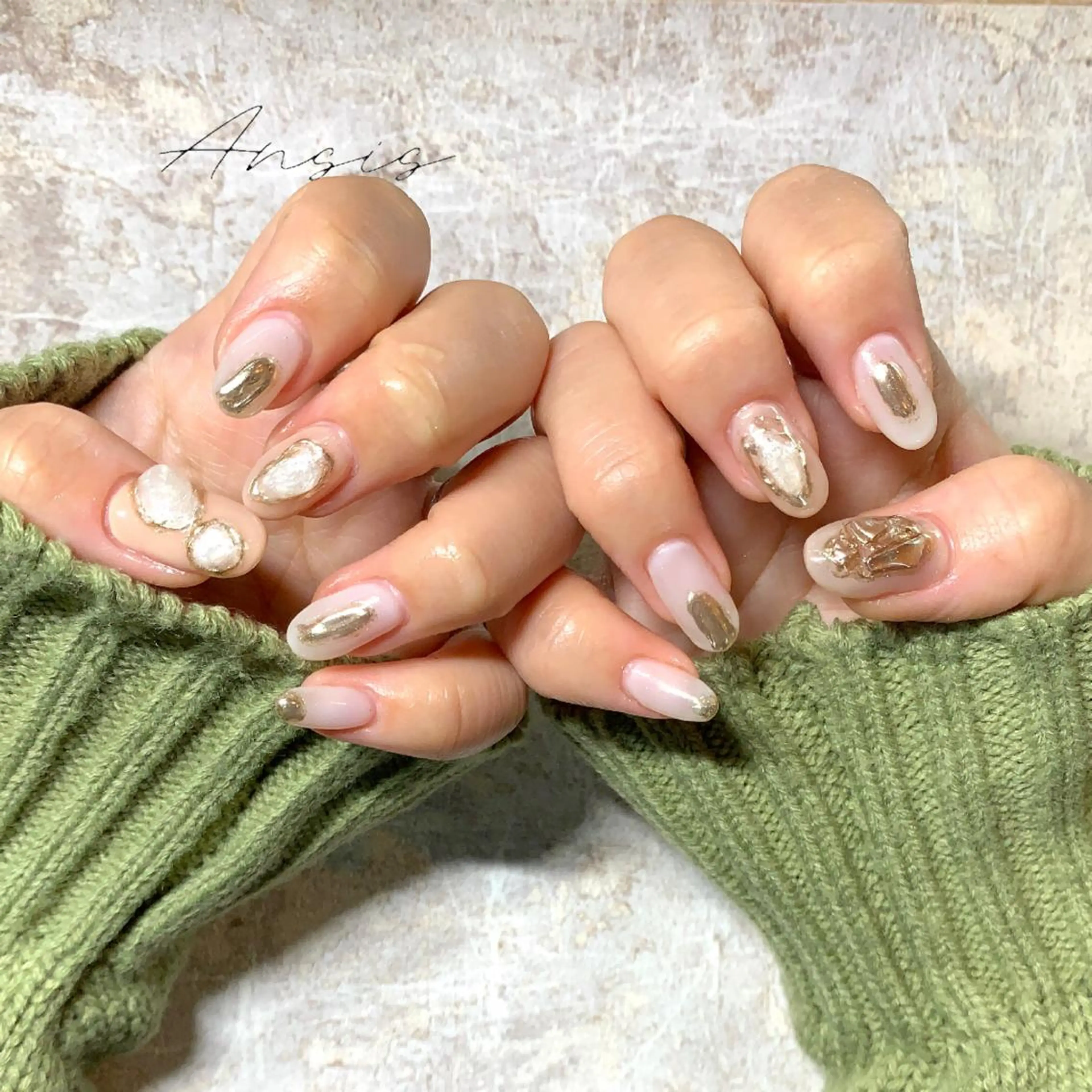 ネイル ホワイト na kaのネイルデザイン