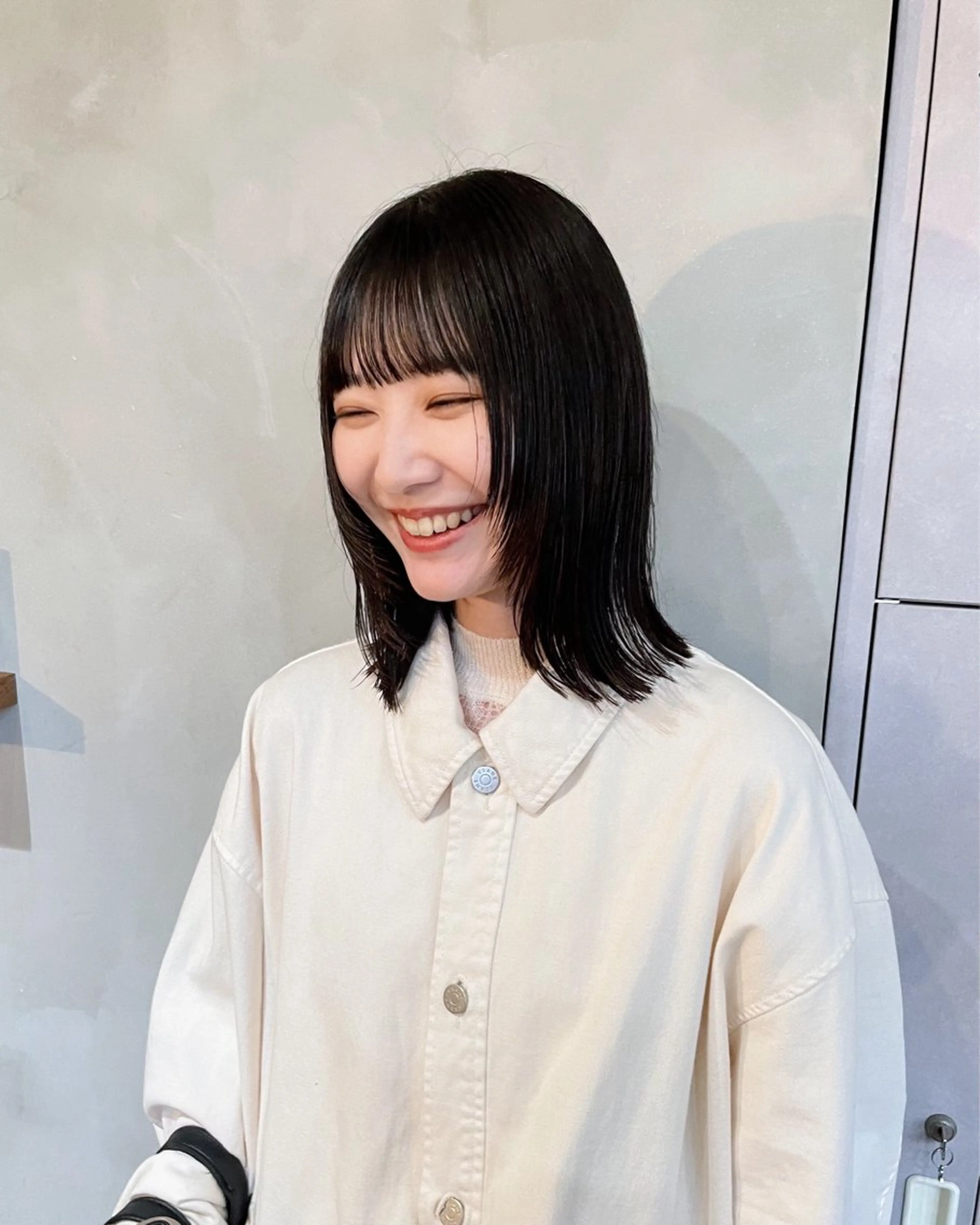 ミディアム カット ヘアカラー 小野 龍樹のヘアスタイル