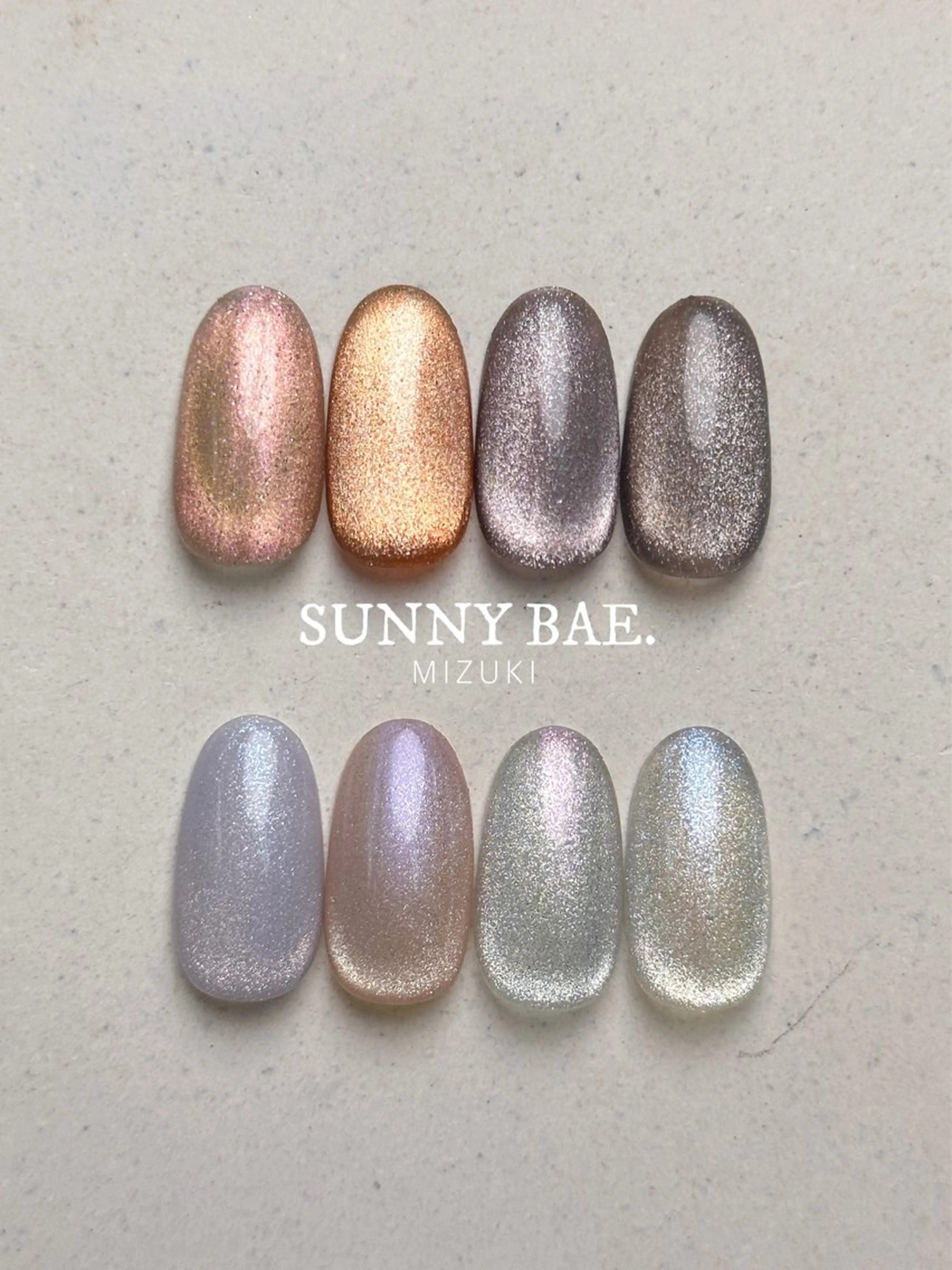 ネイル 氷ネイル・うるうるネイル マグネットネイル パステルネイル ハンドネイル SUNNY BAE. 🌼MIZUKIのネイルデザイン