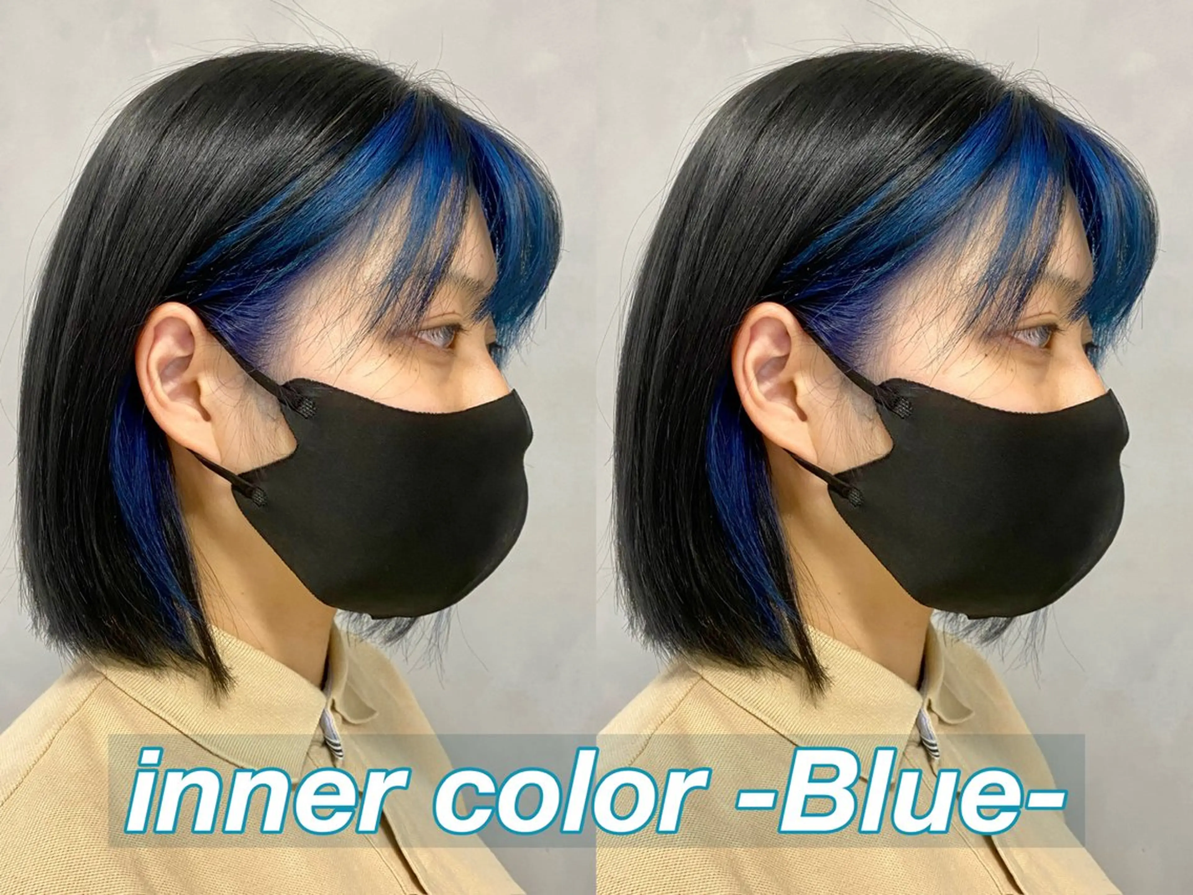 ショート カラー ブルーカラー インナーカラー ヘアカラー 髪質改善/縮毛矯正 レイヤー/松川匠のヘアスタイル