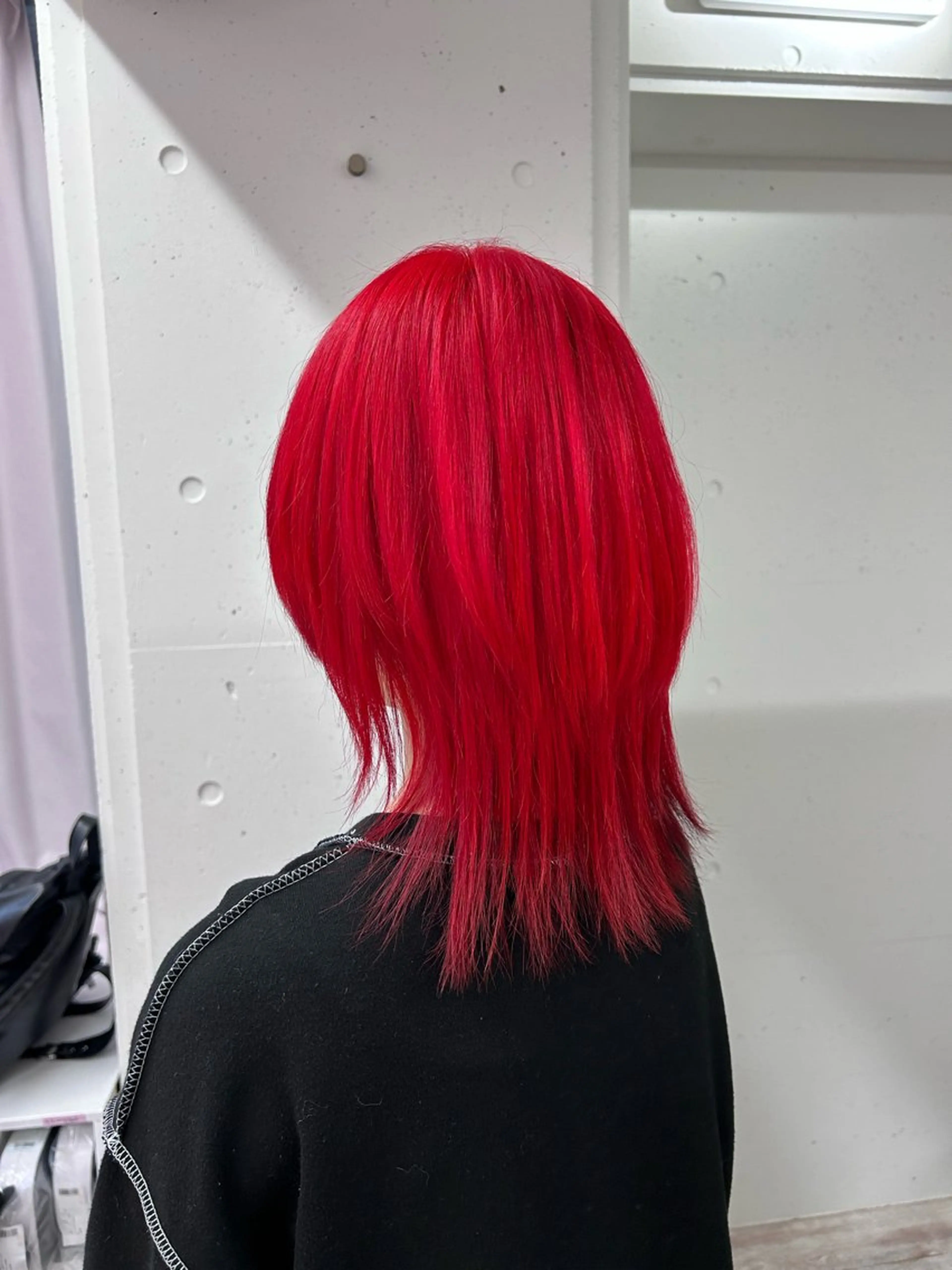 ミディアム カラー ブリーチ レッドカラー カット ヘアカラー トリートメント ミルミー美容室所属・🦄💒💓齎藤 七海子🦄💒💓のマツエク・マツパデザイン