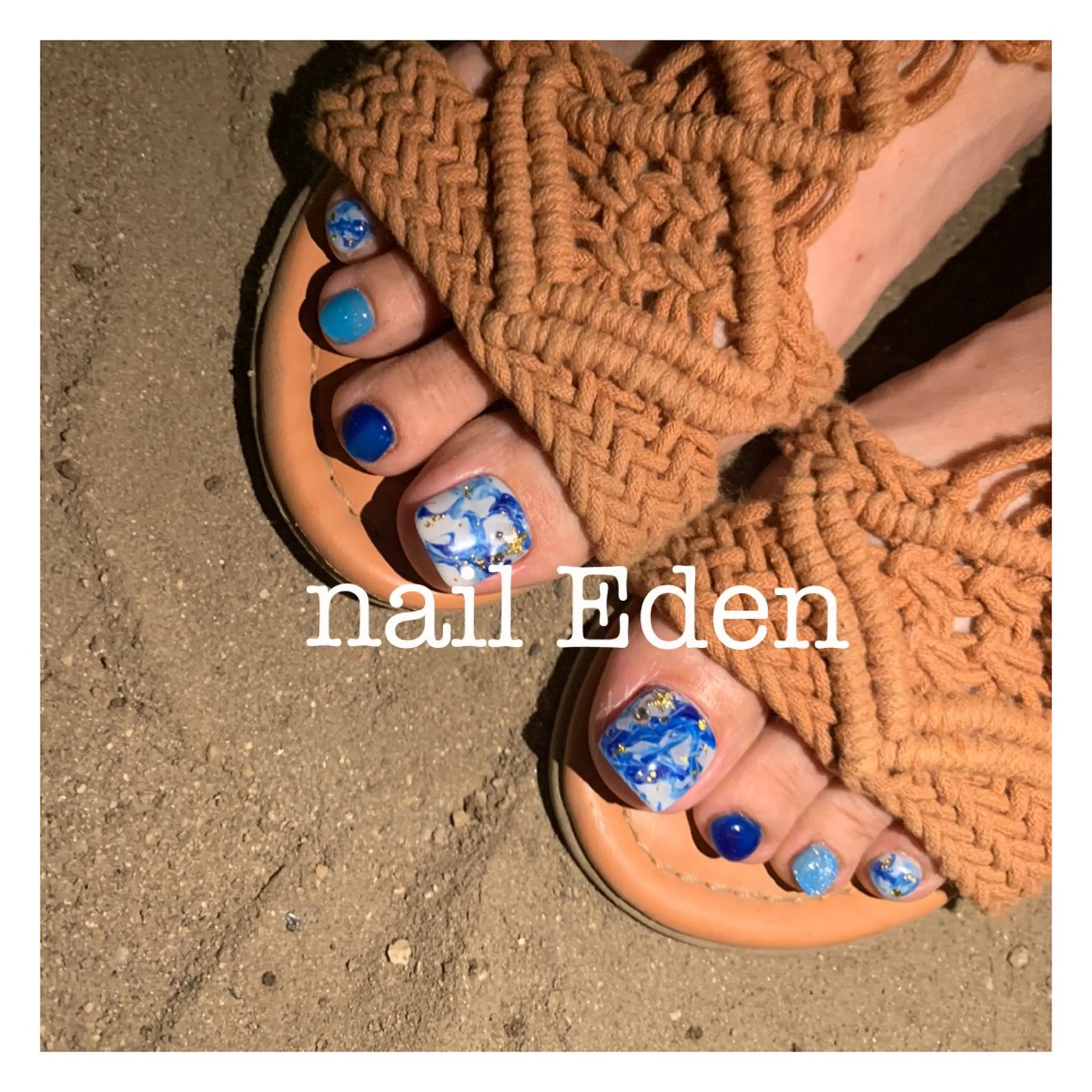 ネイル 持ち込み フットネイル Eden　private nail saron所属・Eden ♾️のネイルデザイン