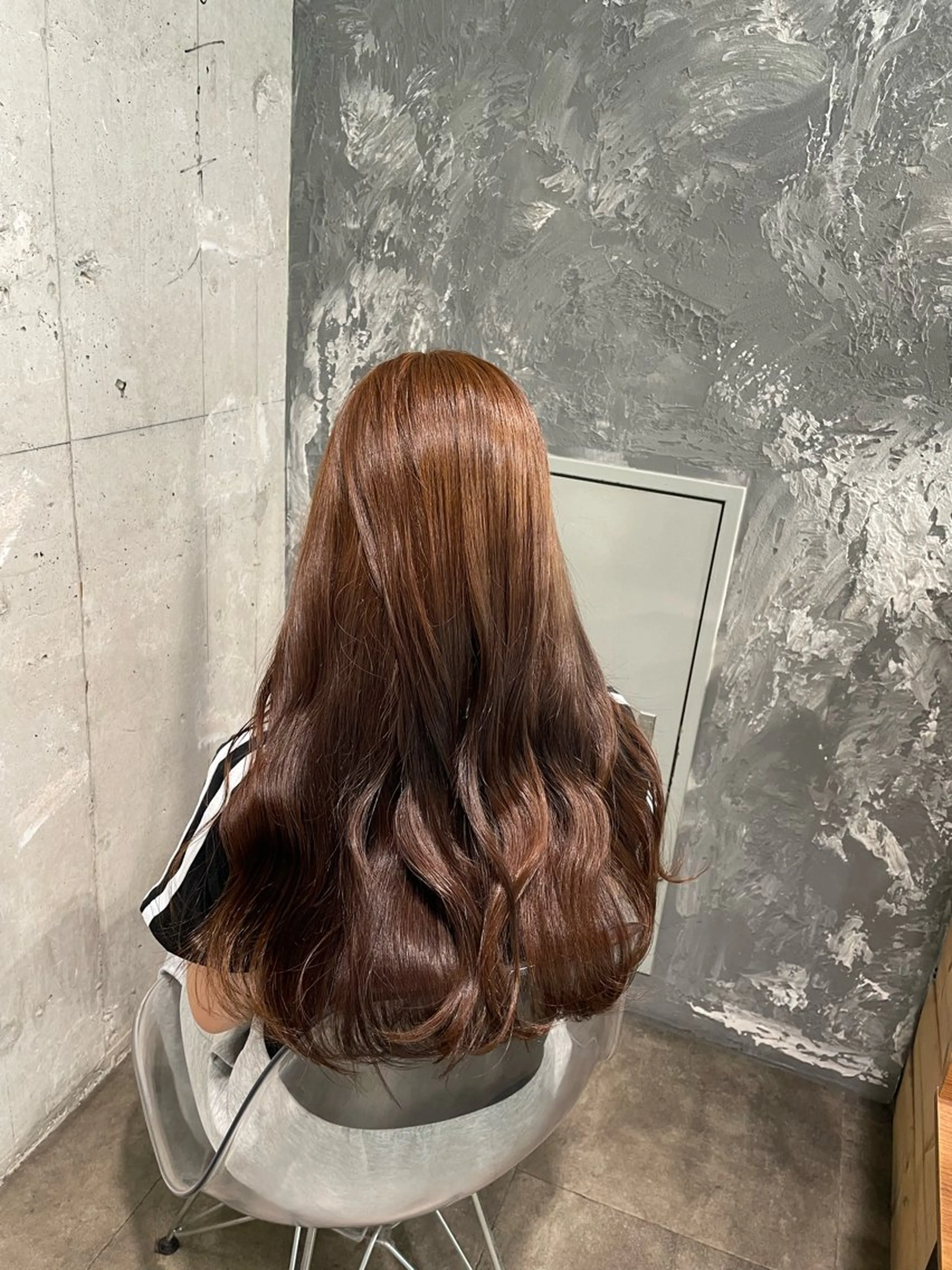 カラー ヘアカラー 🤍韓国ヘア🤍透明 感ベージュ/まりんのヘアスタイル