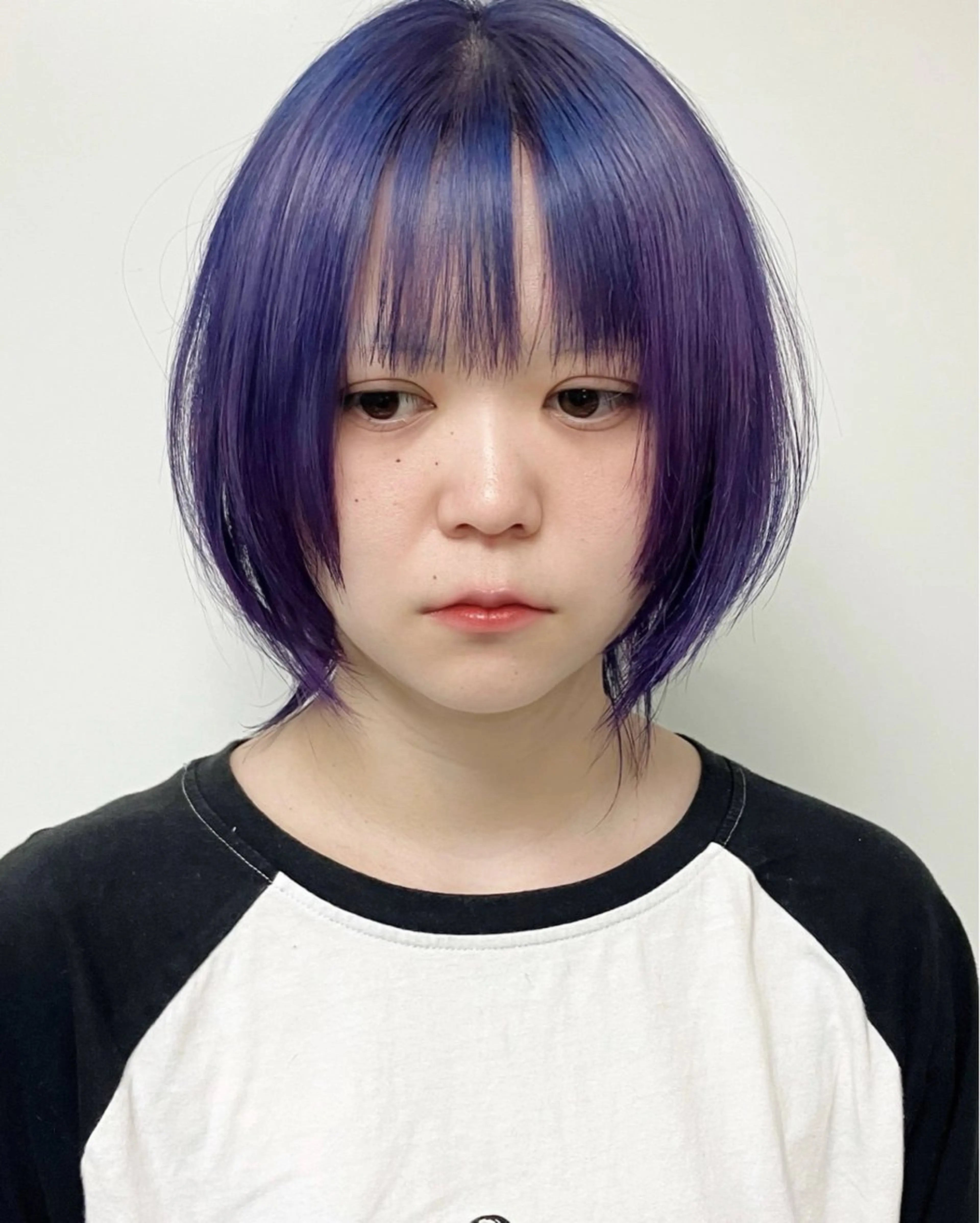 ショート 顔まわりレイヤー 姫カット レイヤーカット ウルフカット カット ヘアカラー moriofromlondon原宿本店所属・fumikaブリーチ /ウルフのヘアスタイル