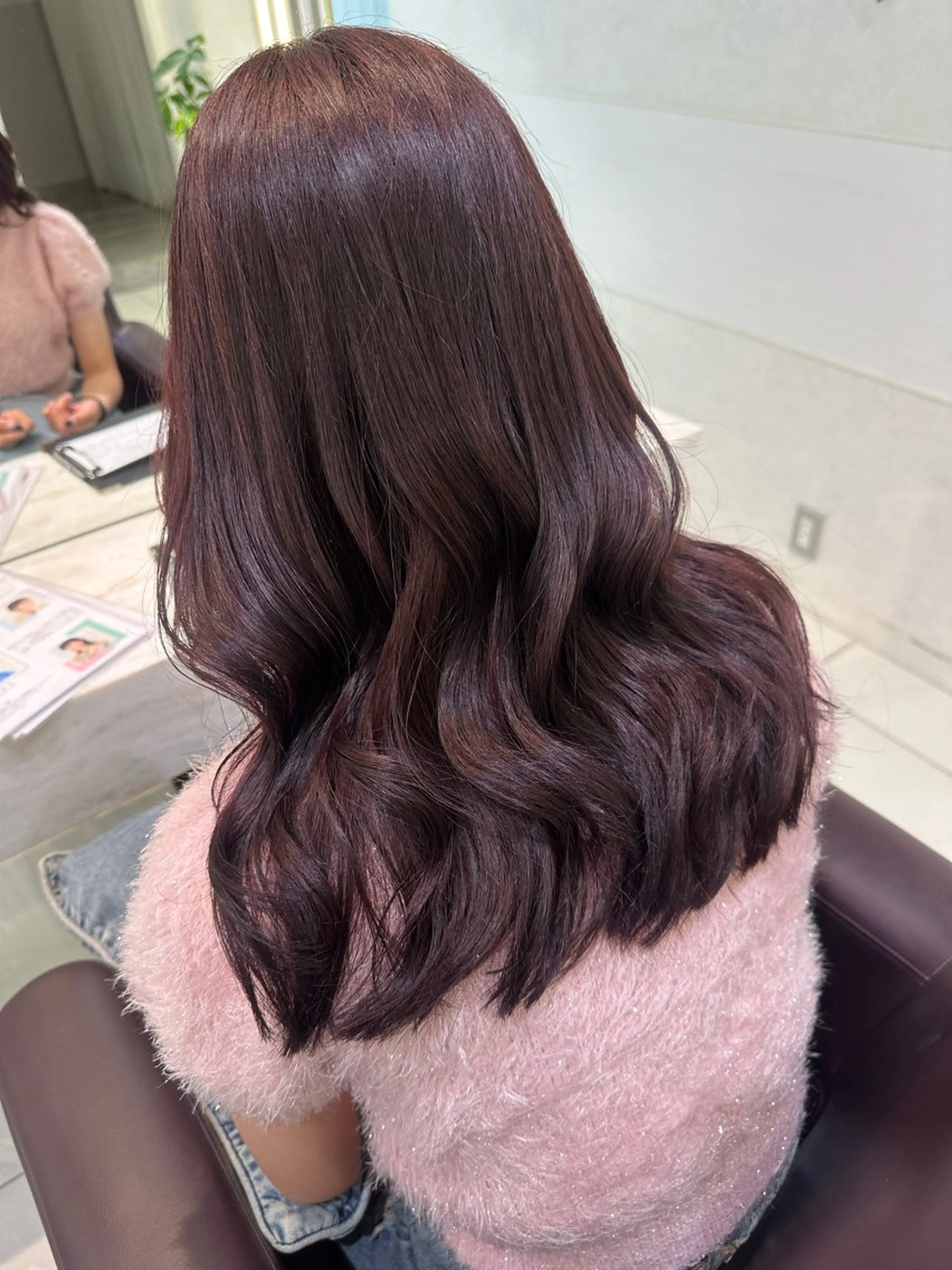 ロング カラー カット ヘアカラー ハイトーン/艶カラー /透明感カラー/みなのヘアスタイル