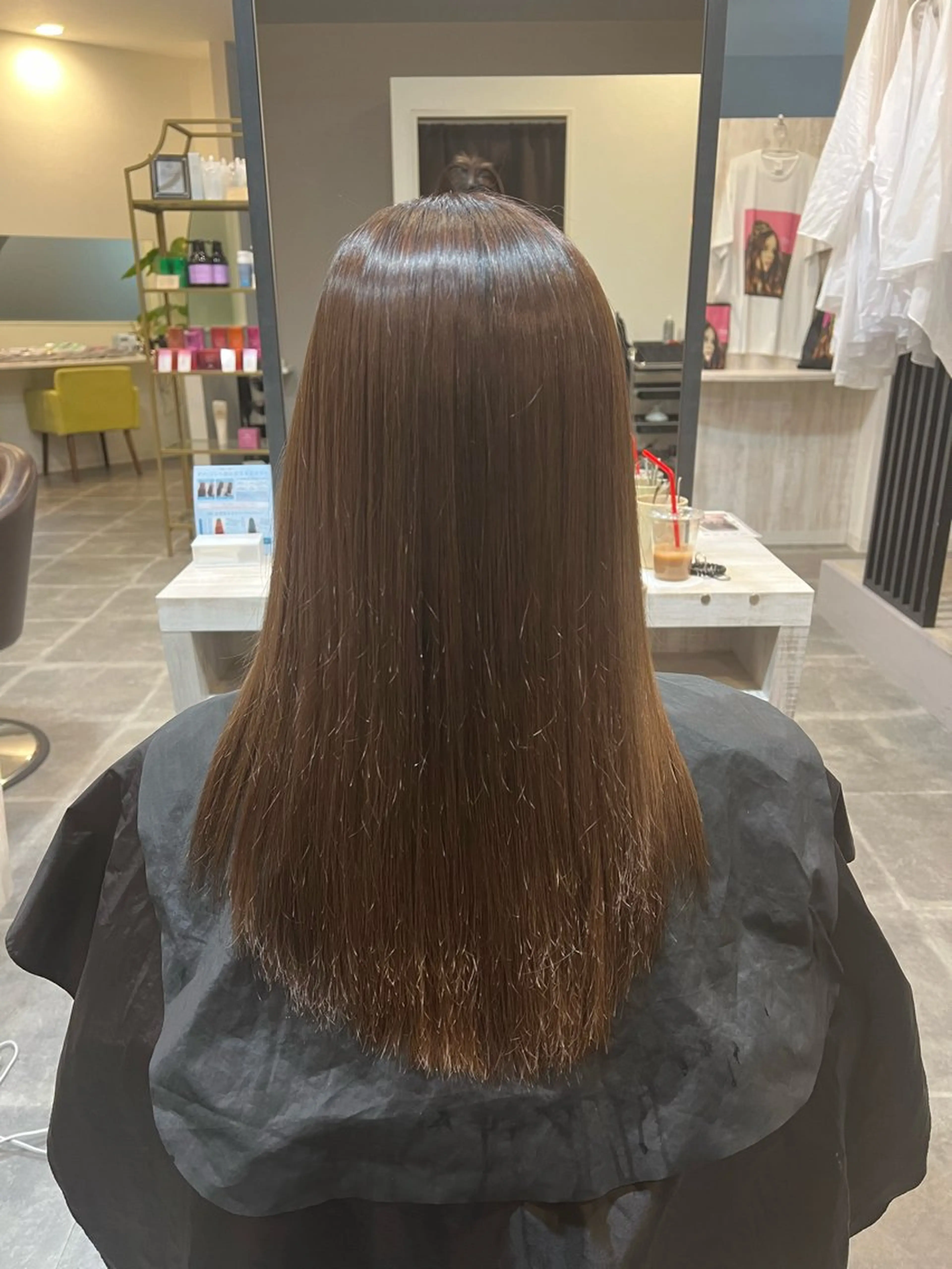 ロング 縮毛矯正 たんげ なるみ ┆Jr.スタイリストのヘアスタイル