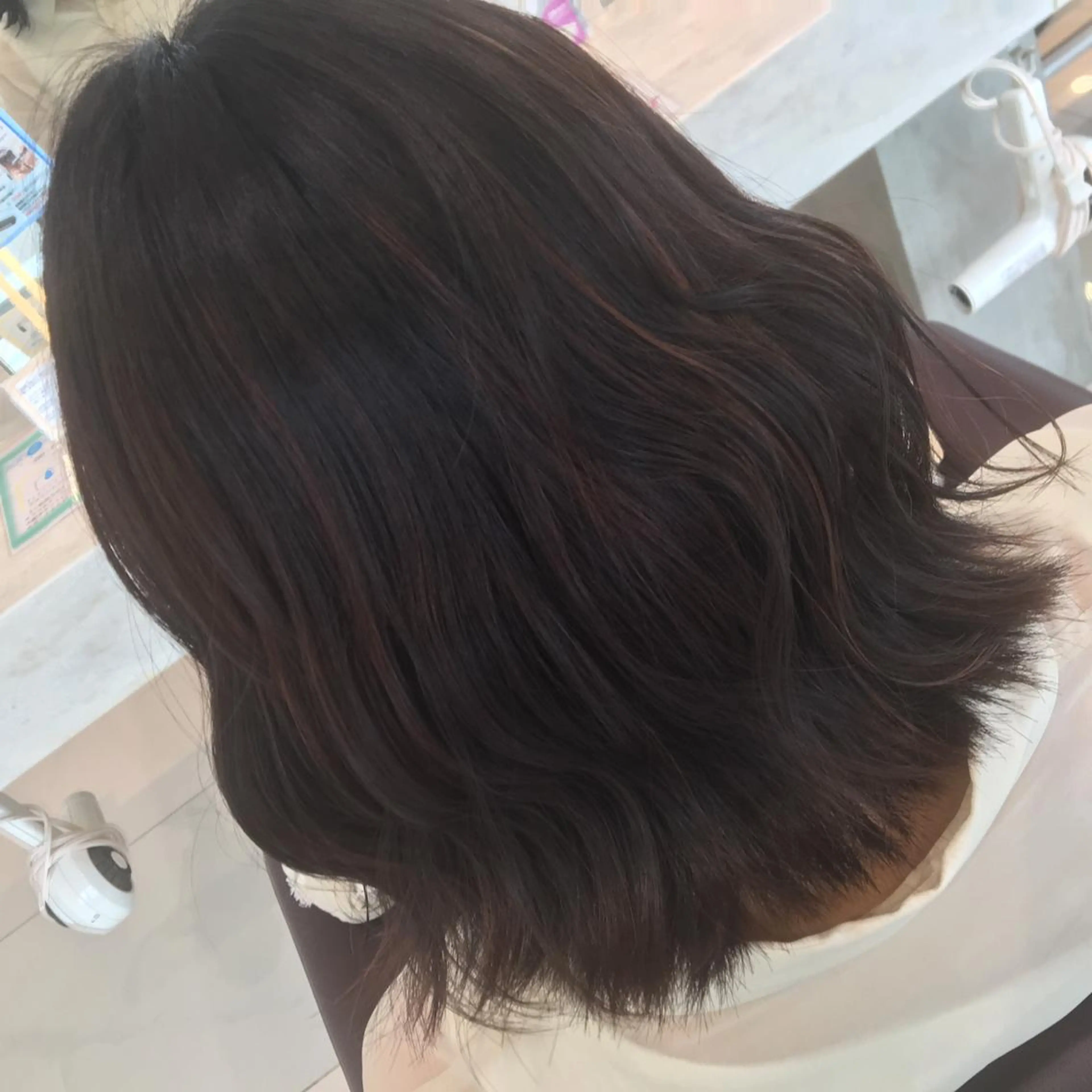 ミディアム カラー crop es 茅ヶ崎所属・ヘアセット/髪質改善 🌿 長 若奈のヘアスタイル