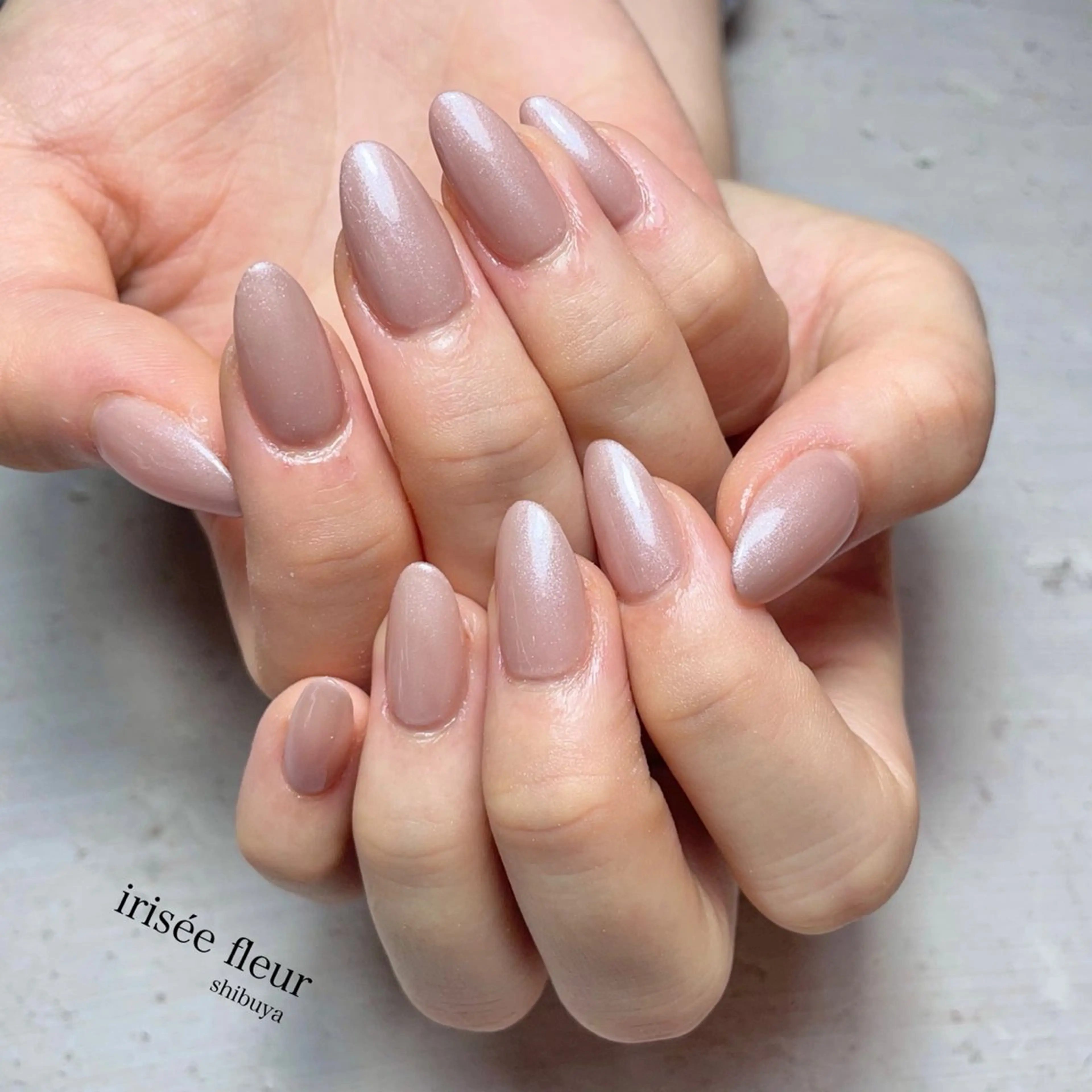 ネイル 長さ出し ワンカラーネイル 💐irisée fleur中居のネイルデザイン