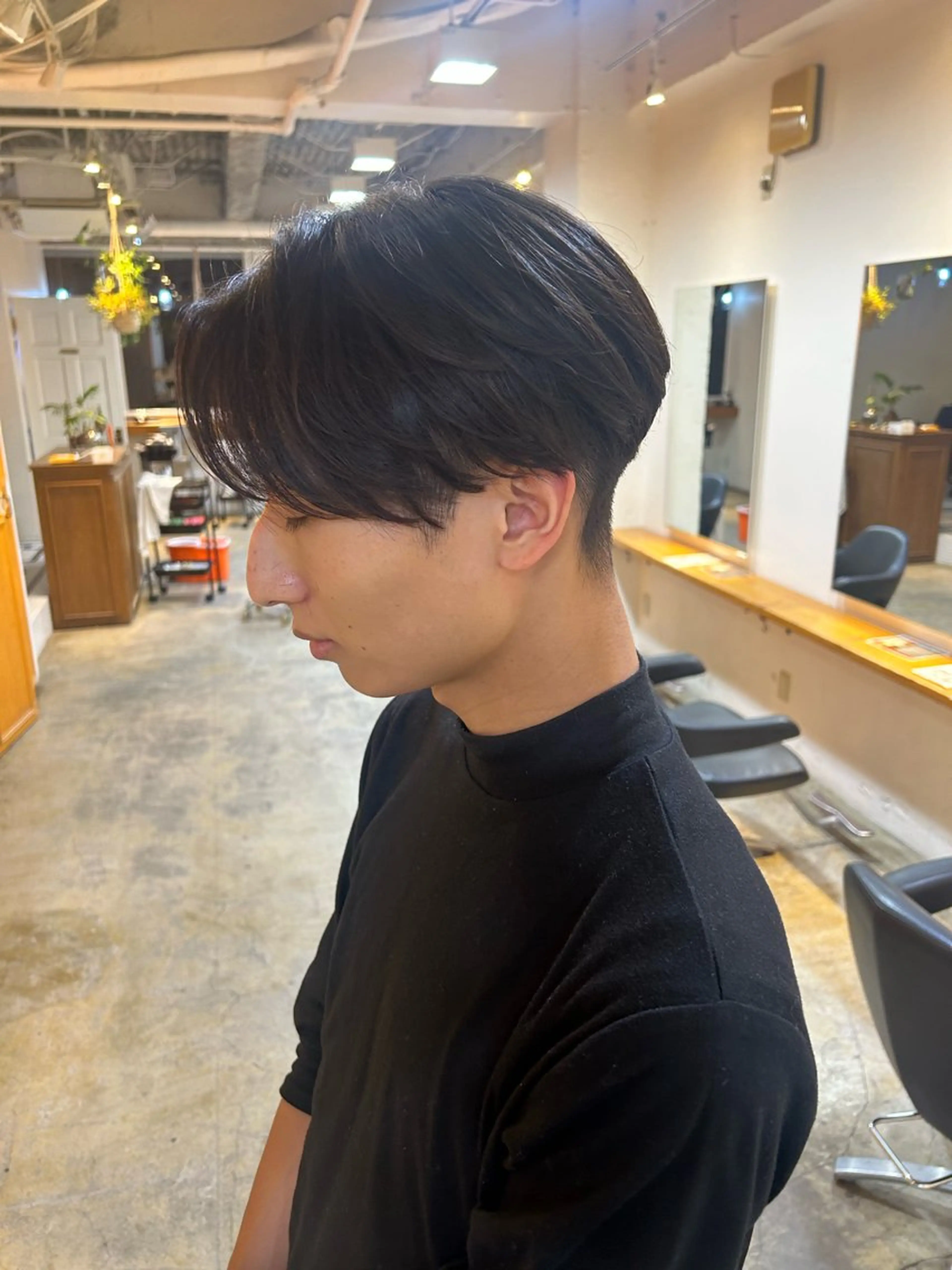 パーマ メンズ カット パーマ ナチュラル大人っぽい スタイル　MAORIのヘアスタイル