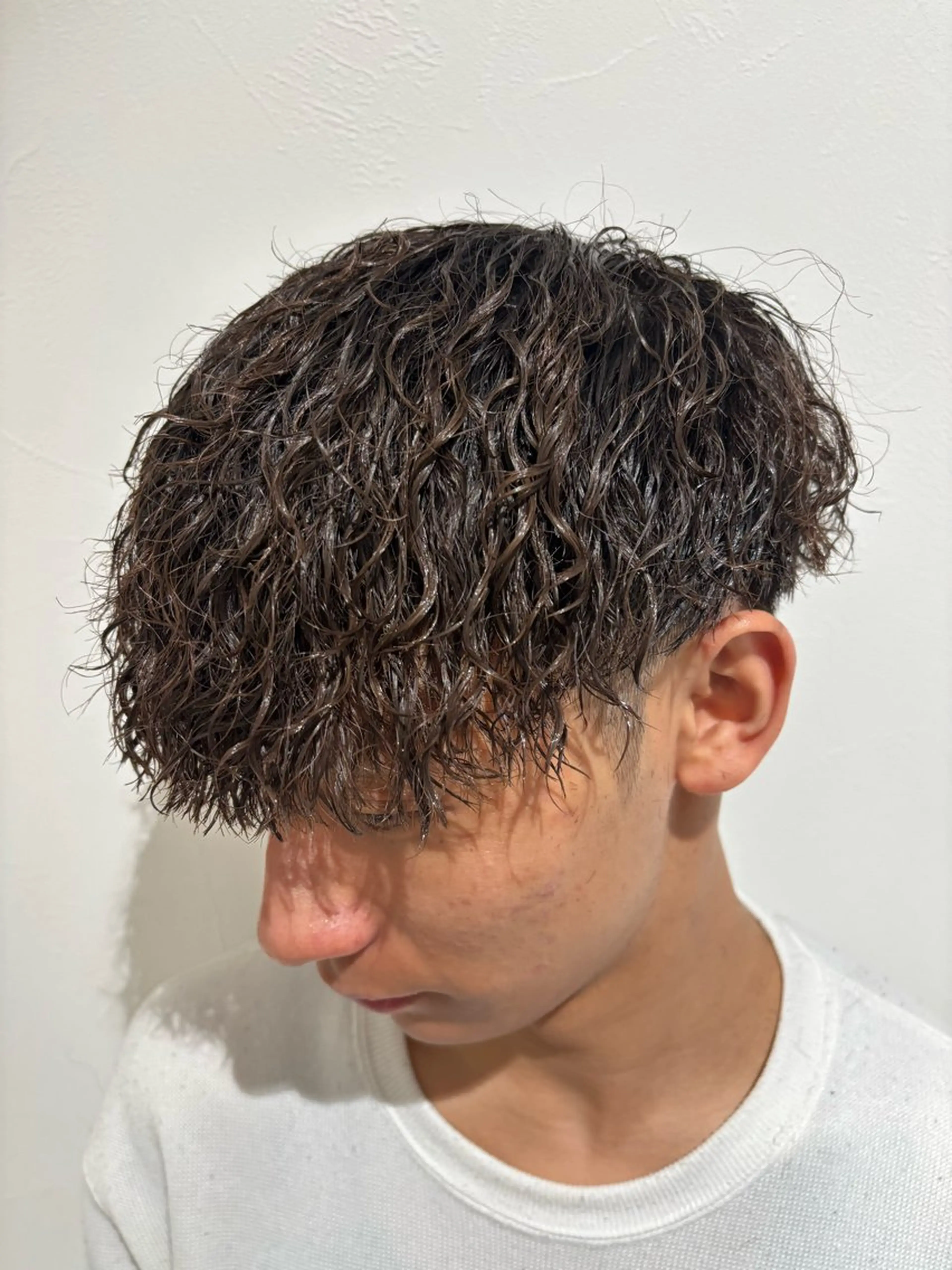 パーマ メンズ ボブ/レイヤー /河内温太のヘアスタイル