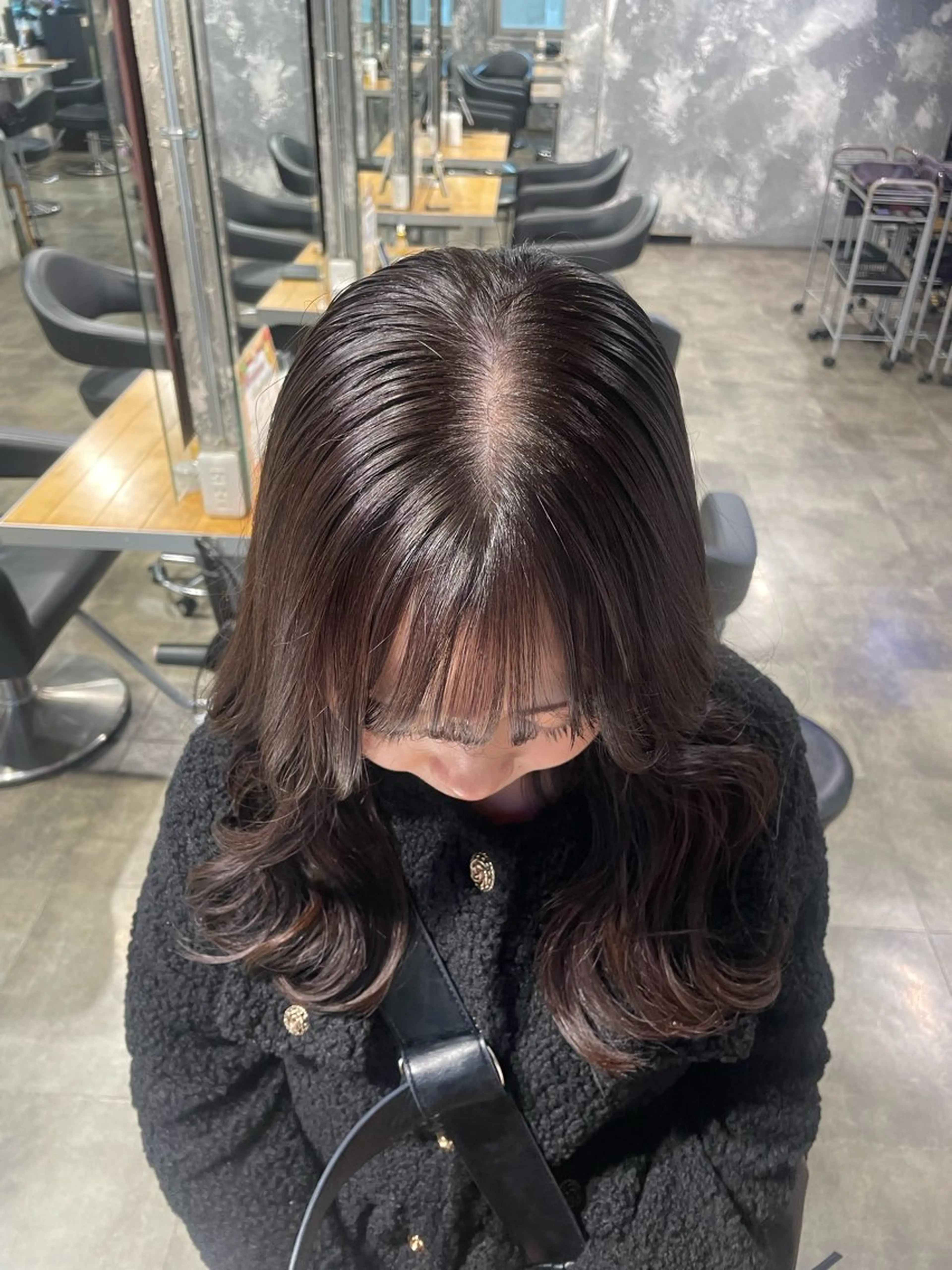 カラー ヘアカラー トリートメント ヘアセット 🤍ベージュ/透明感 韓国ヘア/まりん🤍のヘアスタイル