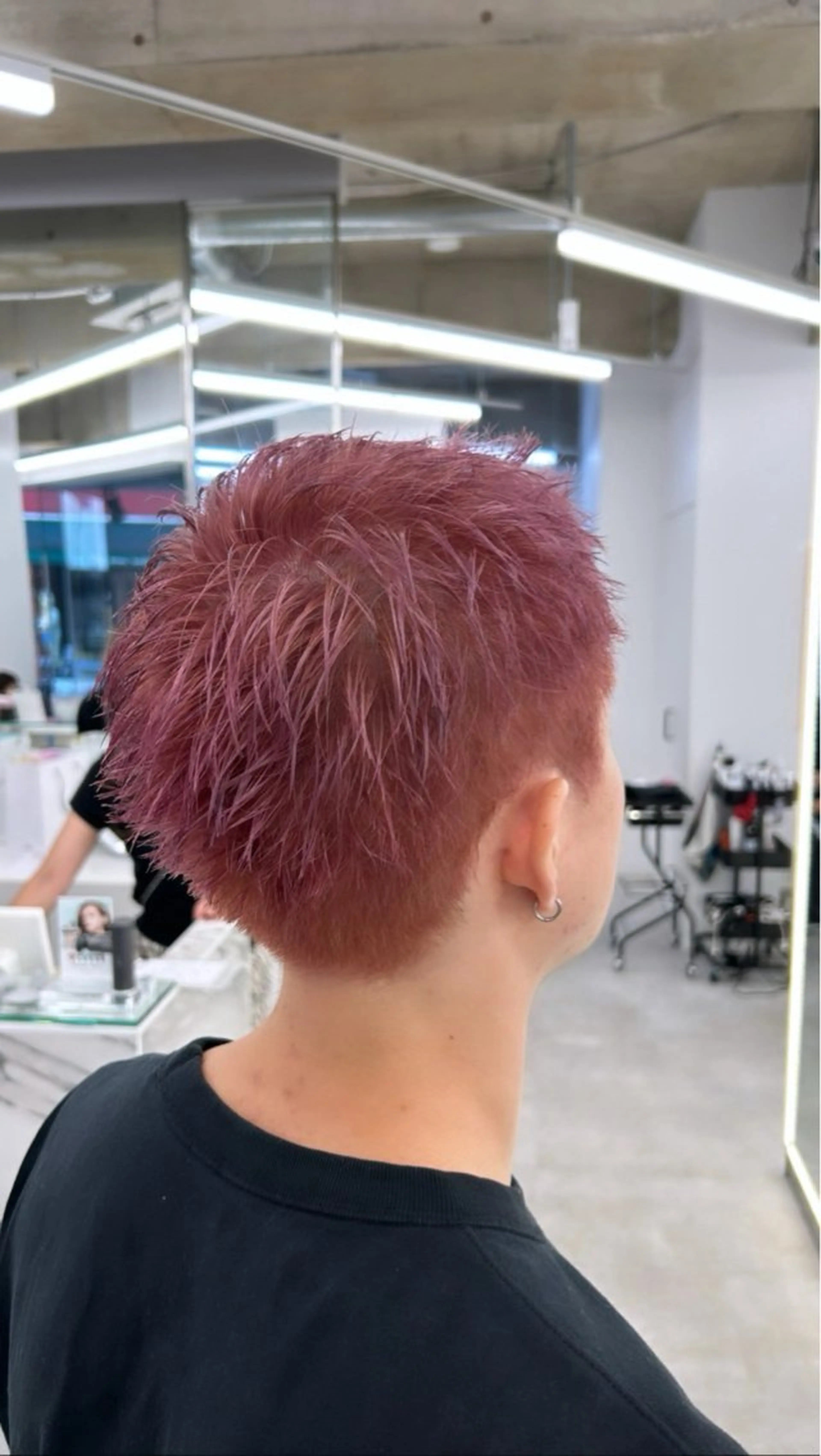 ショート カラー ピンクカラー 透明感/韓国風 🇰🇷RYUKIのヘアスタイル