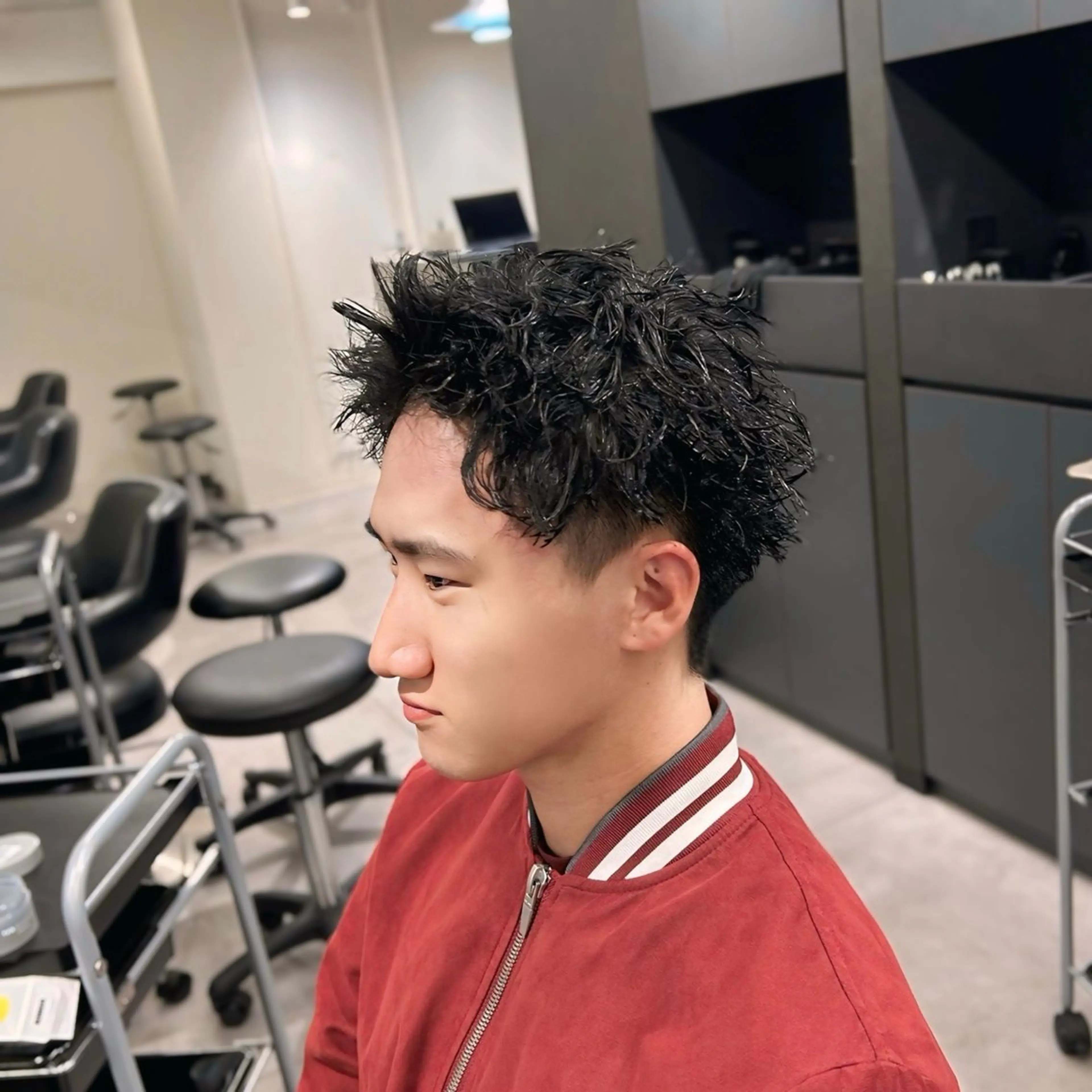 🎉ご新規様限定🎉　カット+🌀似合わせパーマ🌀　【ミニモ学割】　【メンズ】の写真
